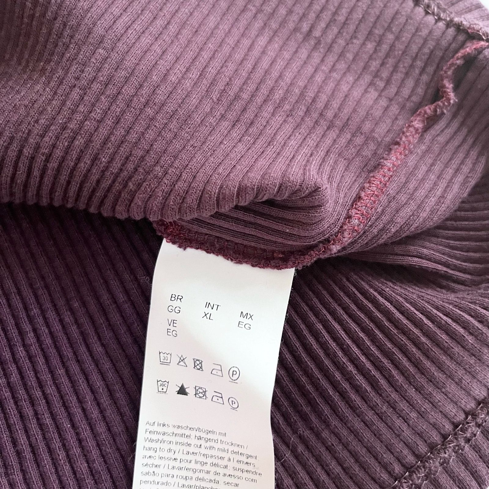 Hugo Boss BOSS Hugo Boss Emalee Grenadine Burgundy Color Block Sweater Size XL / US 12-14 / IT 48-50 - 9 Thumbnail