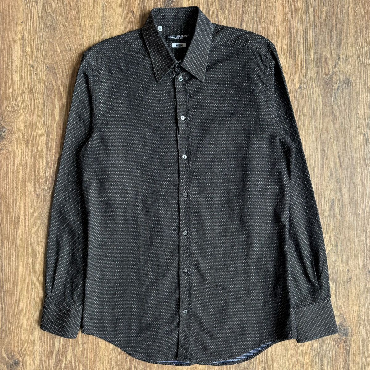 Dolce & Gabbana Dolce&Gabbana Martini Button Up Shirt Men’s 40 Made In Italy Size US M / EU 48-50 / 2 - 1 Thumbnail