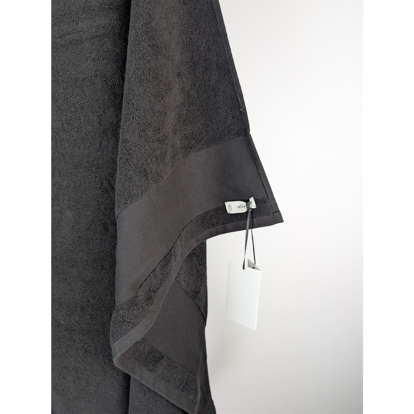 Celine o1rshd1 Q:2 / cotton terry beach towel in Black Size ONE SIZE - 9 Thumbnail
