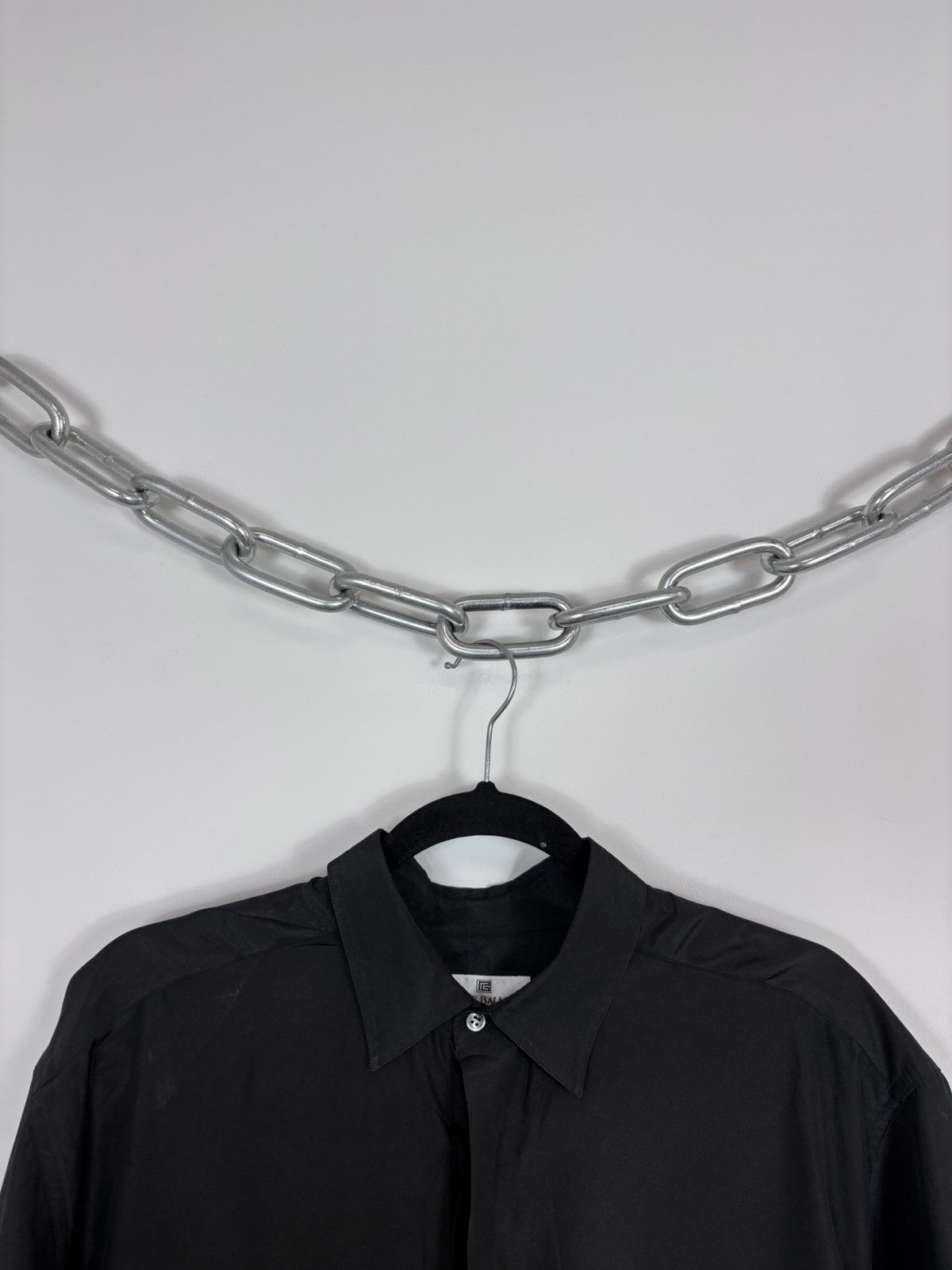 Pierre Balmain Vintage Pierre Balmain Men’s Black Short Sleeve Shirt Size US XL / EU 56 / 4 - 10 Thumbnail
