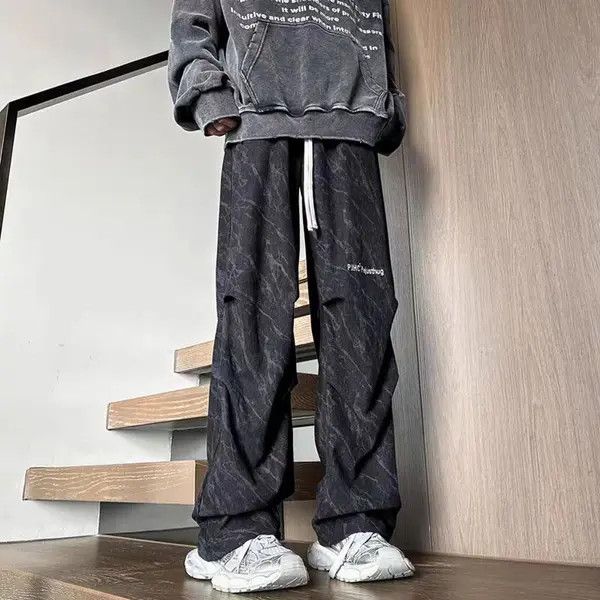 VIBE Vintage Gradient Loose Casual Pants Size US 32 / EU 48 - 3 Thumbnail
