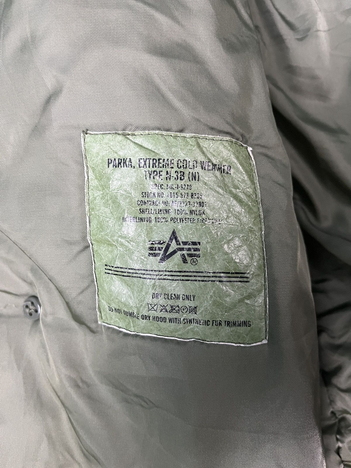 Alpha Industries × If Six Was Nine × Vintage N3B Extreme Cold Weather Parka Official US Defense Dept Size US M / EU 48-50 / 2 - 12 Thumbnail