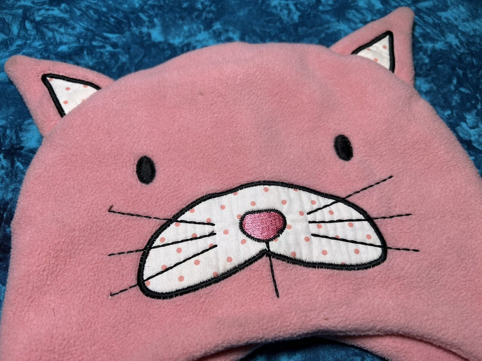 Japanese Brand Y2K Pink Cat Beanie Hat Fleese Cap Size ONE SIZE - 4 Thumbnail