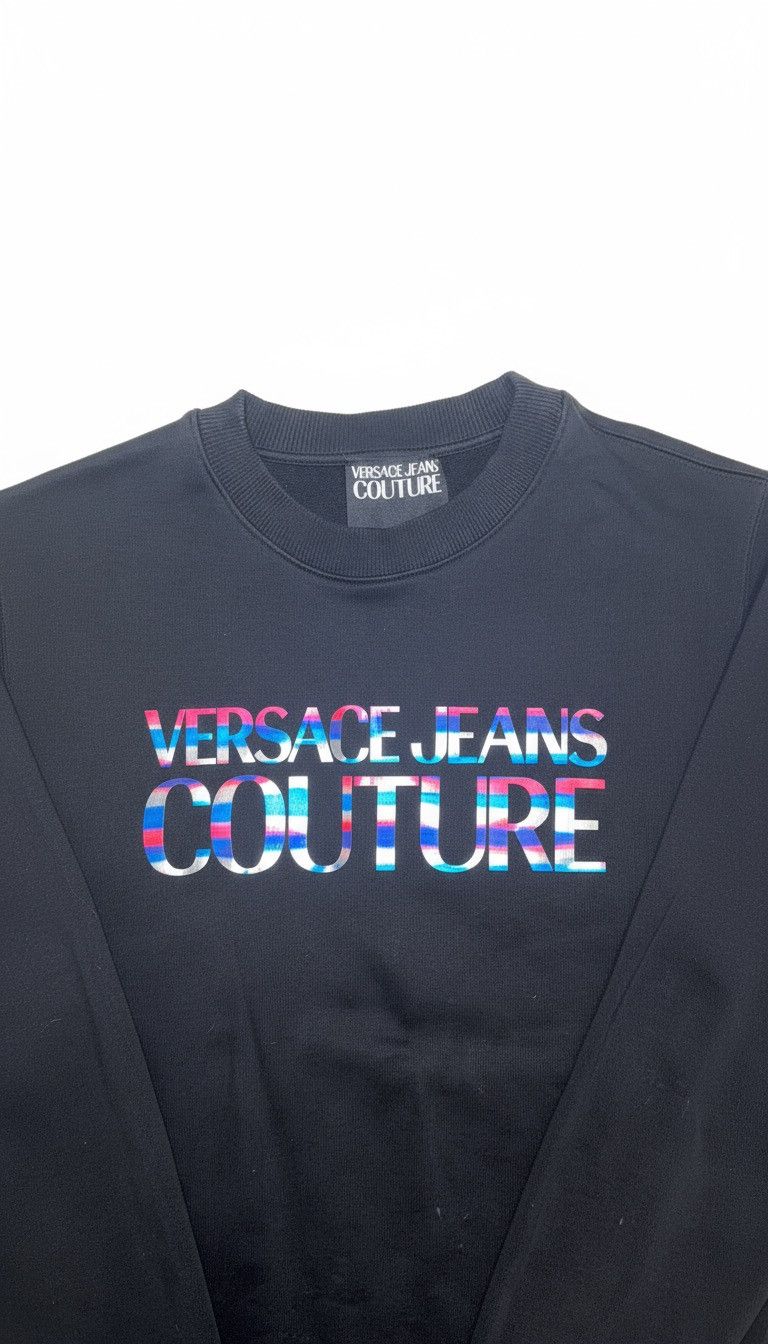 Versace VERSACE JEANS COUTURE LOGO SWEATSHIRT-BLACK. Size US XXL / EU 58 / 5 - 2 Thumbnail