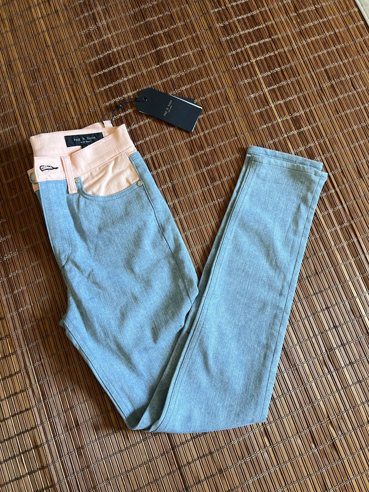 Rag & Bone Rag & Bone Japanese Denim Pink Trim stretch Jeans Size 27" / US 4 / IT 40 - 6 Thumbnail