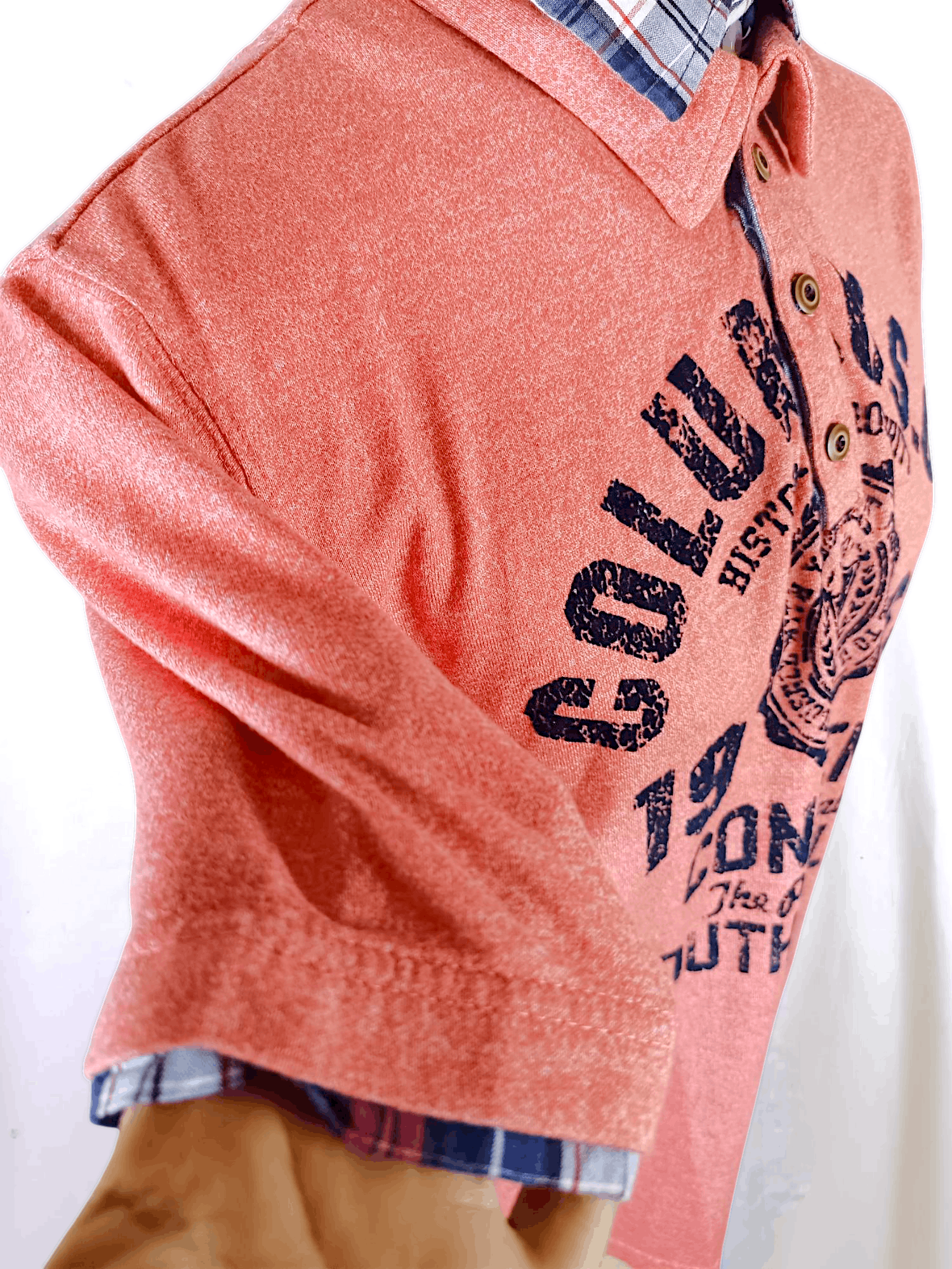 Japanese Brand Perpetual "TRENZA" Double colar and Double layer polo shirt Size US XL / EU 56 / 4 - 9 Thumbnail