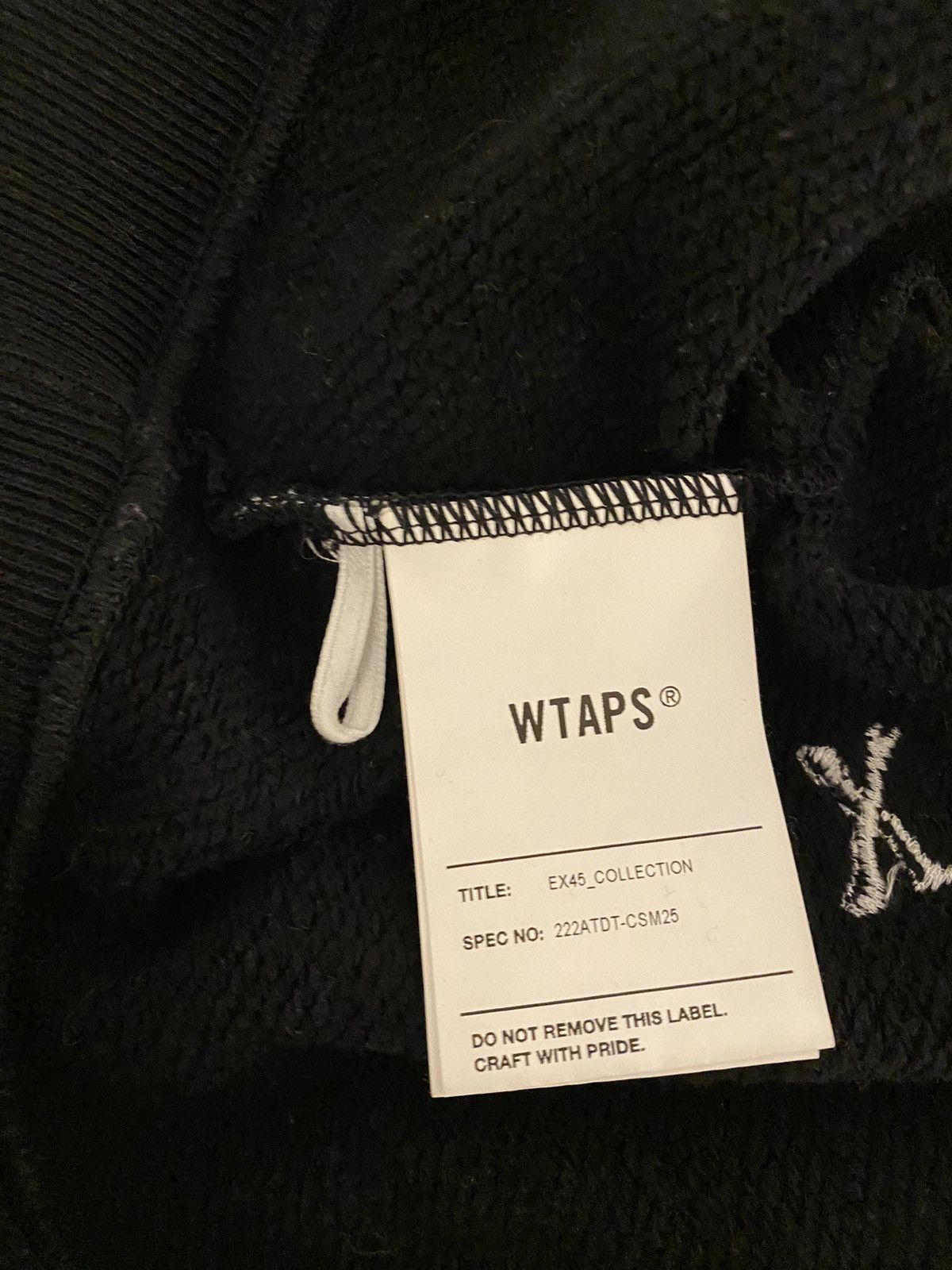 Wtaps WTAPS Acne Bones Crew Sweatshirt Black XL Size US XL / EU 56 / 4 - 10 Thumbnail