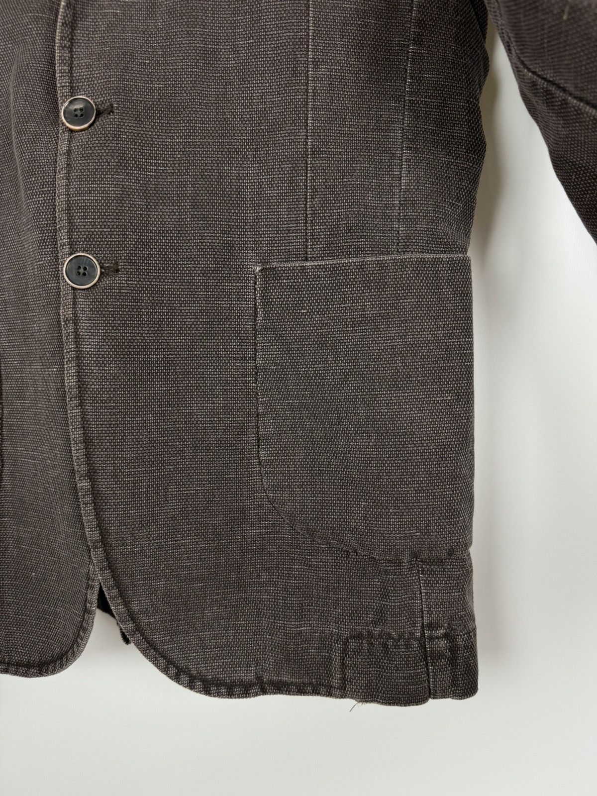 Other Exibit La Sartoria Brown Blazer Jacket Made in Italy Size 48R - 5 Thumbnail
