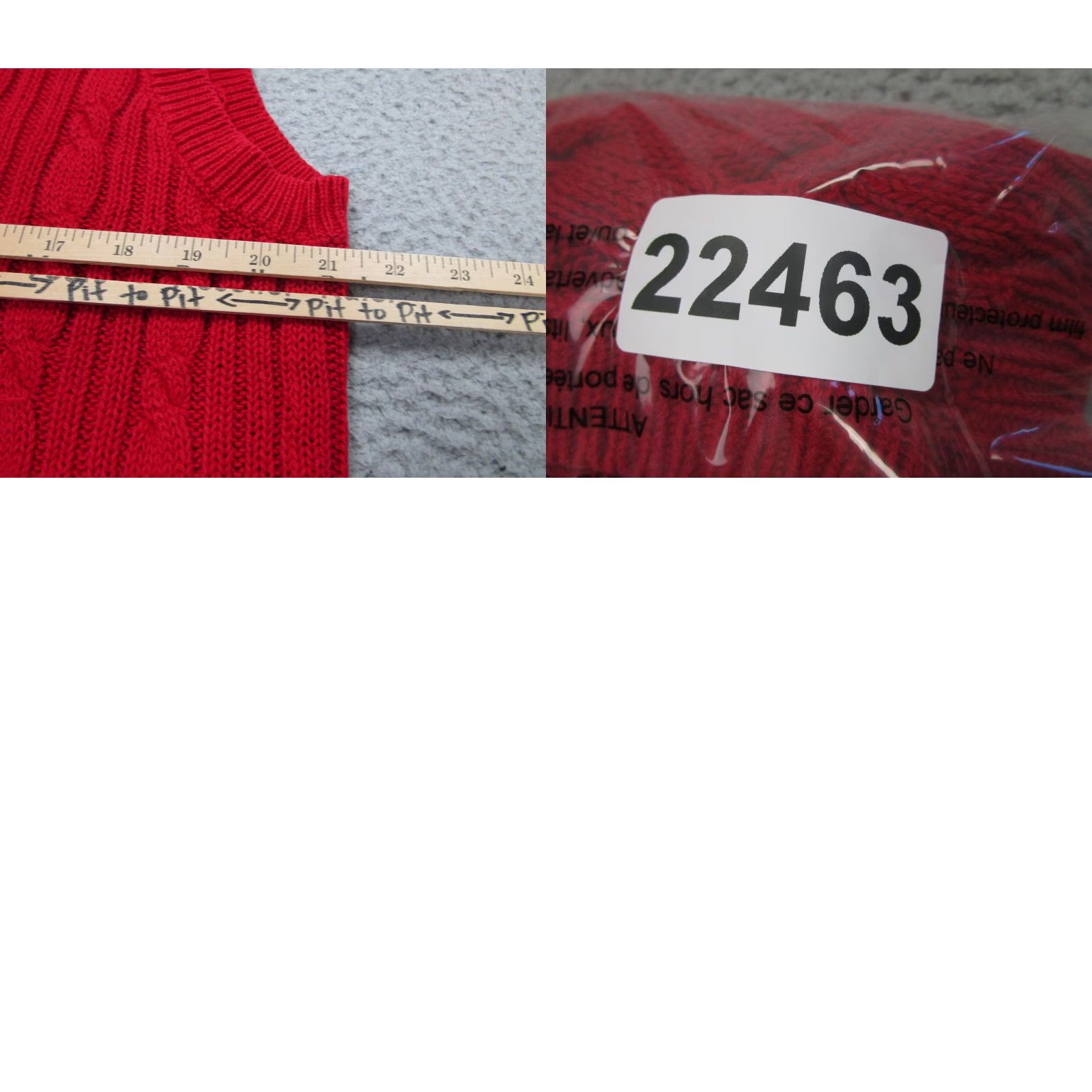 MooRER VINTAGE Jennifer Moore Sweater Vest Womens L Red Cable Knit 90s Academia Chunk Pockets V-Neck Size L / US 10 / IT 46 - 8 Thumbnail