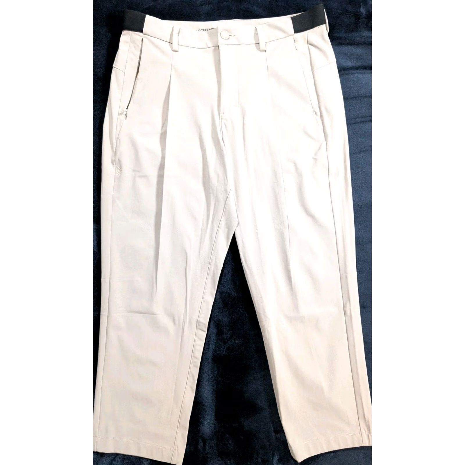Rhone Rhone Slim Cropped Pants Men's 32x26 Beig e Stretch Polyester Flat Front Inseam 26 In Tapered Size US 32 / EU 48 - 2 Thumbnail