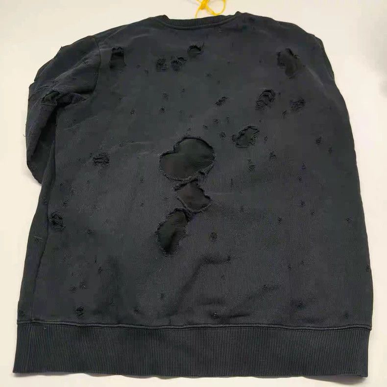 Givenchy Givenchy Black Ripped Hoodie Size US XS / EU 42 / 0 - 6 Thumbnail