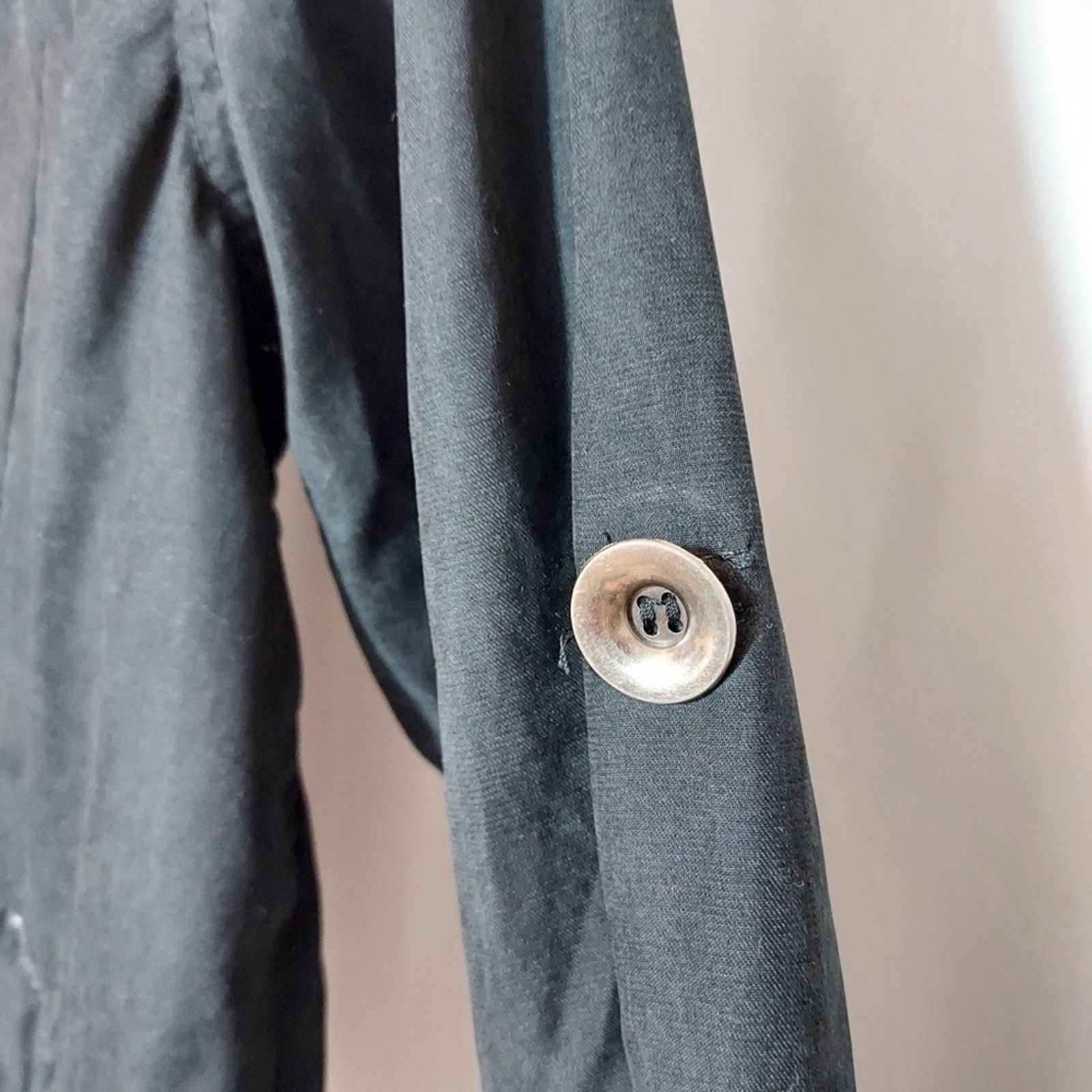 Brandy Melville Brandy Melville Lightweight Windbreaker Black Zip Up Jacket Size S / US 4 / IT 40 - 7 Thumbnail