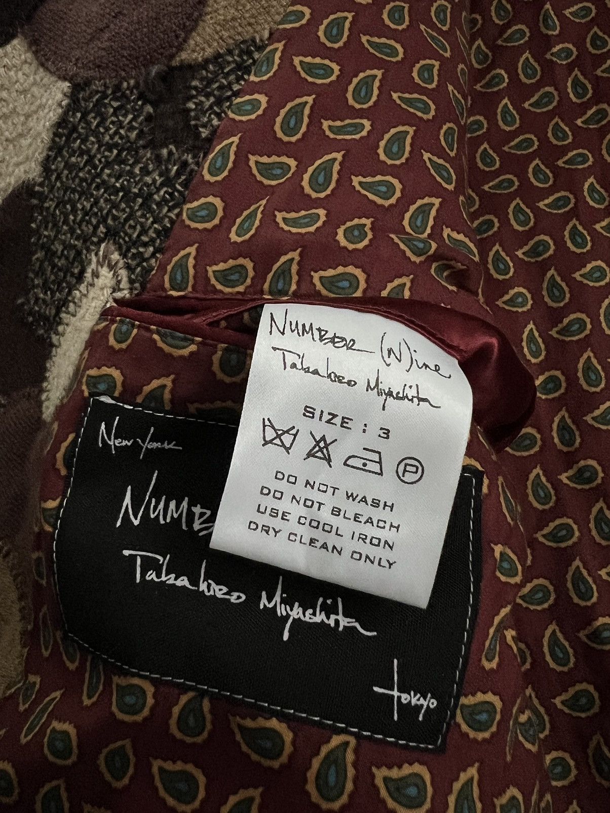 Number (N)ine AW2003 Number (N)ine Touch Me I’mSick Heart Patchwork Jacket Size US XL / EU 56 / 4 - 9 Thumbnail