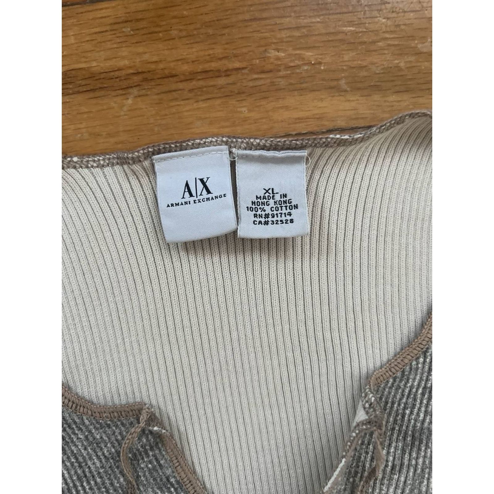 Armani Exchange Armani Exchange Men 100% Gray Sweater Size XL A001875 Size US L / EU 52-54 / 3 - 4 Thumbnail
