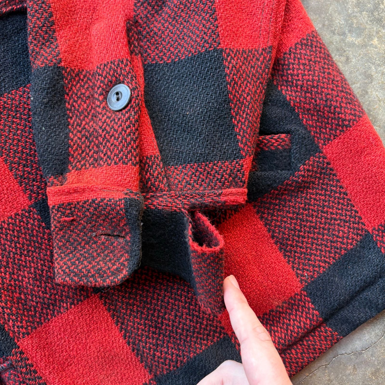Vintage Beautiful Vintage 1950s Wool Plaid Jacket Brent Size US XL / EU 56 / 4 - 7 Thumbnail