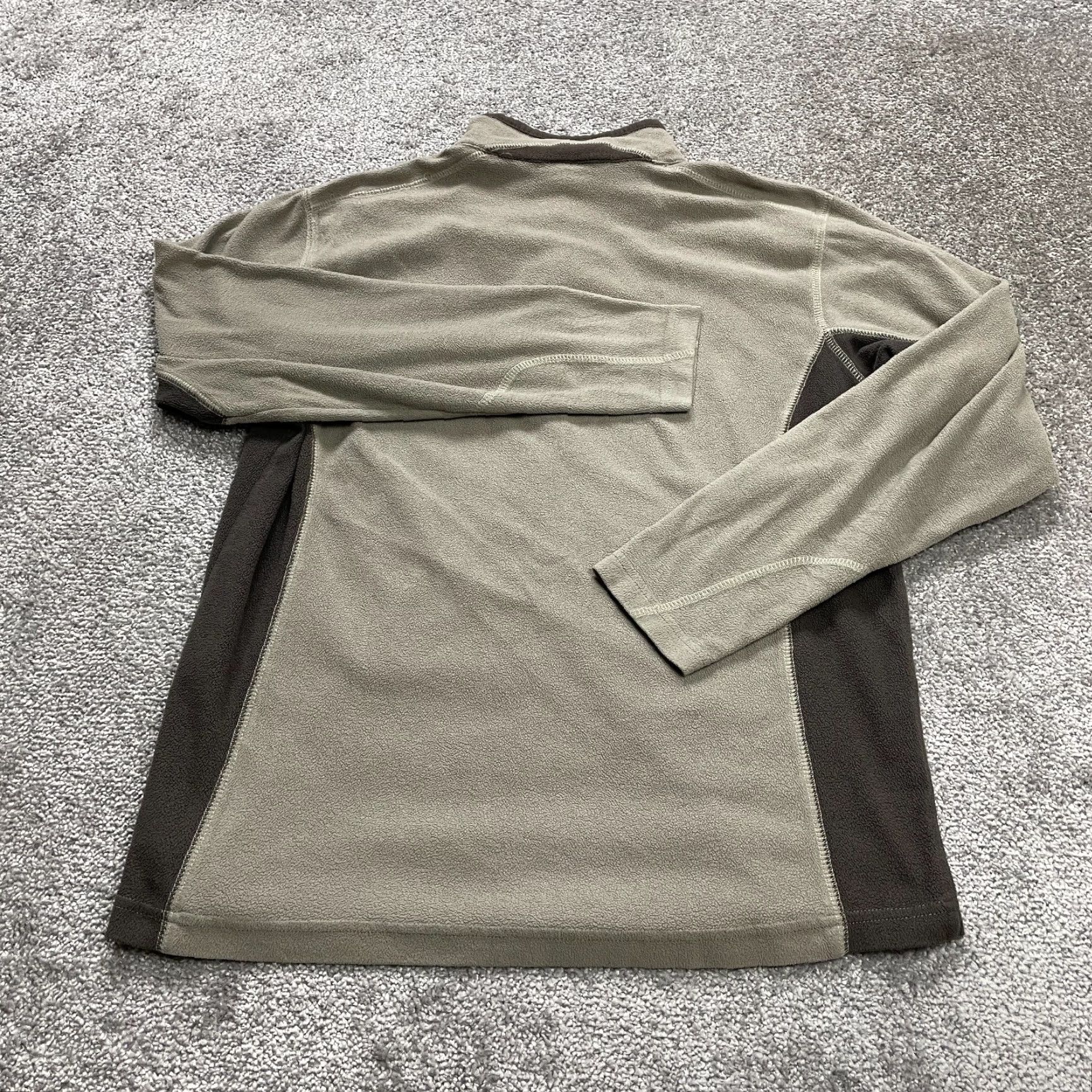 Vintage Columbia Jacket Womens Small Beige Gray 1/4 Zip High Neck Fleece Outdoor Hiking Size S / US 4 / IT 40 - 2 Thumbnail