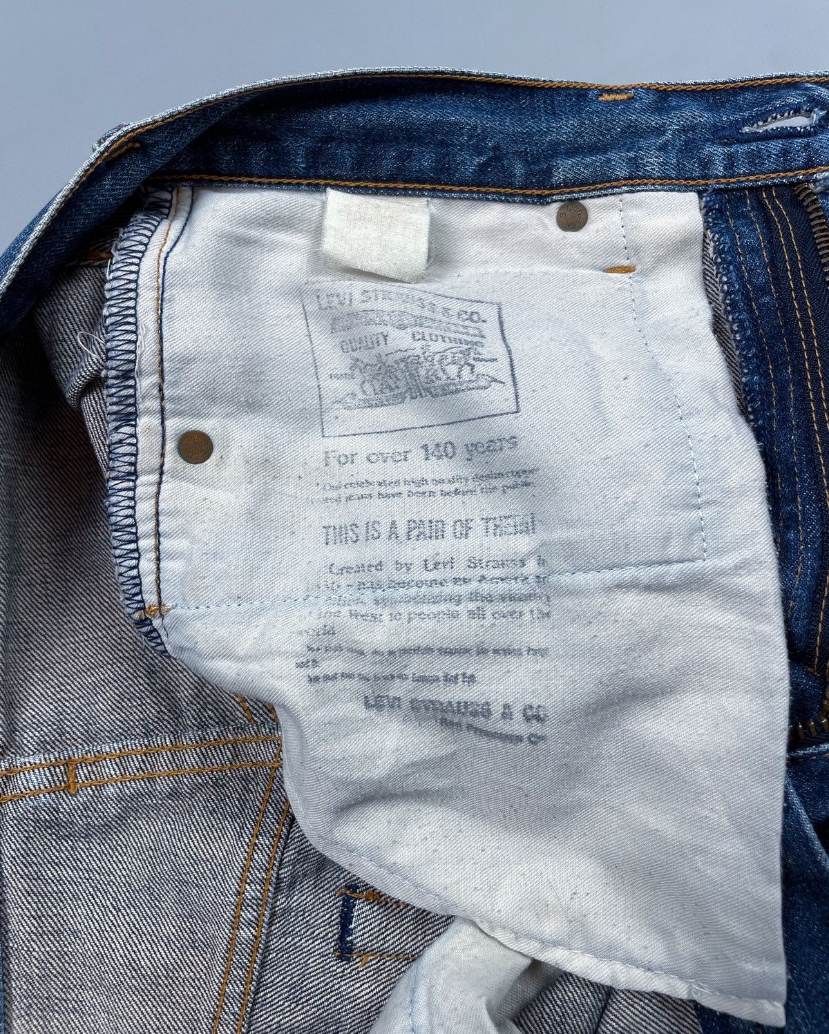 Levi's Vintage Levi’s 502 Big E Japan Selvedge Denim Pants Size 30 Size US 30 / EU 46 - 22 Thumbnail
