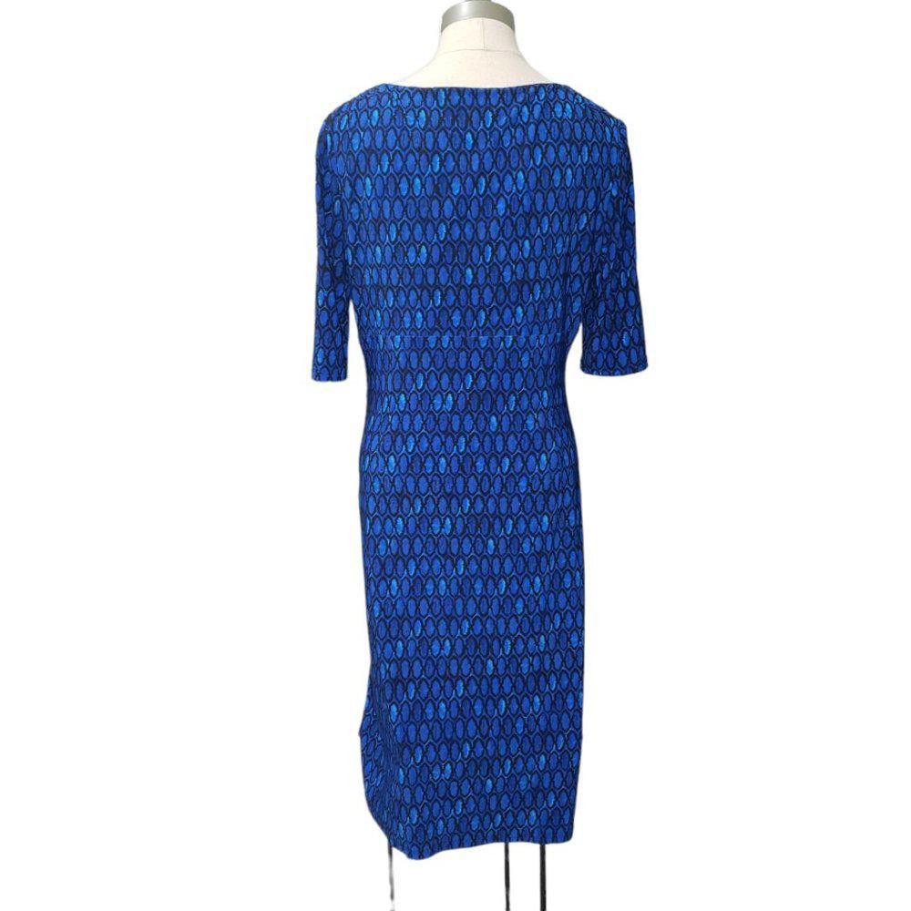 Lauren Ralph Lauren CT379 Ralph Lauren Green Label Blue Midi Dress M Size M / US 6-8 / IT 42-44 - 2 Thumbnail