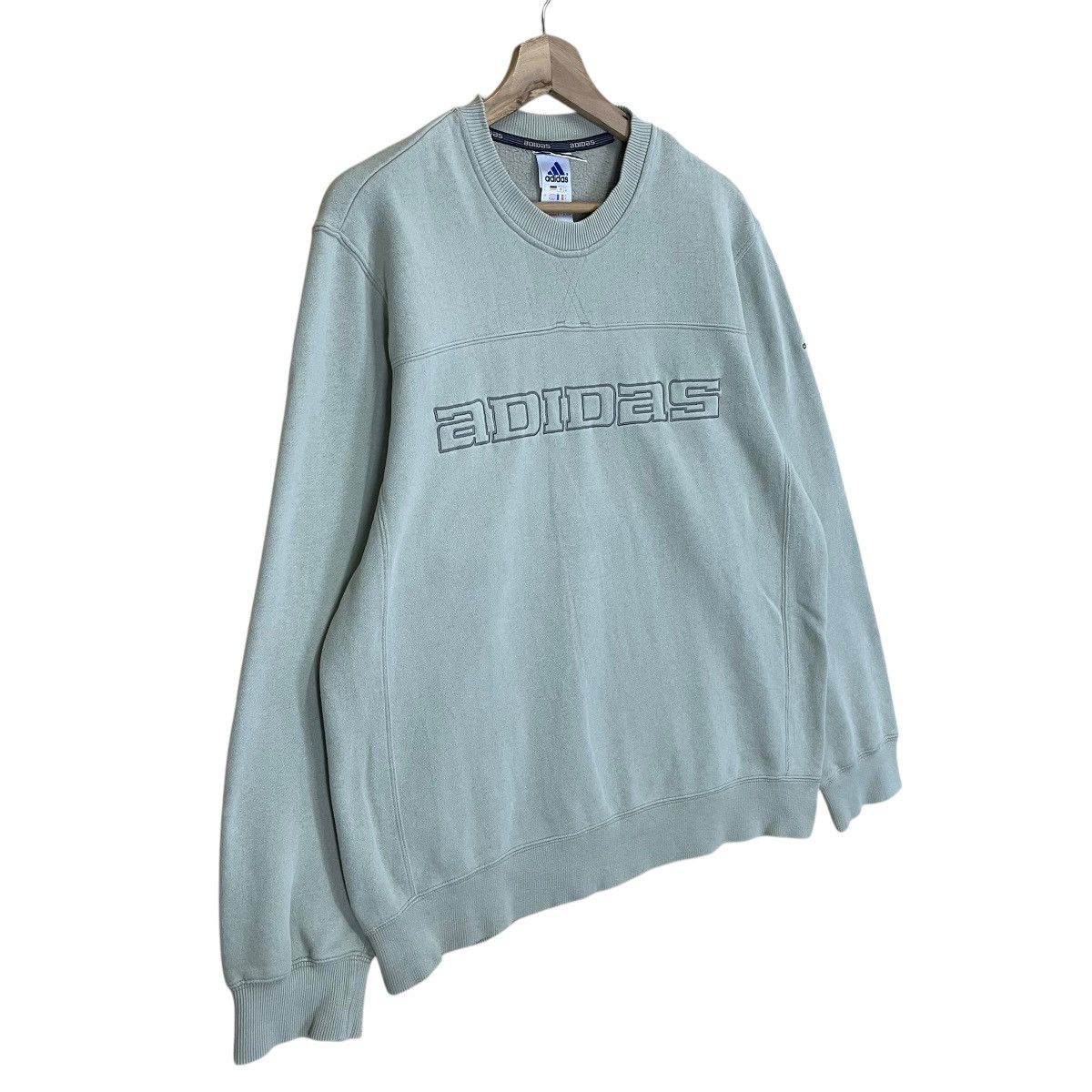 Adidas × Vintage 90s Adidas Big Logo Embroidery Pullover Crewneck Sweatshirt Size US L / EU 52-54 / 3 - 2 Thumbnail
