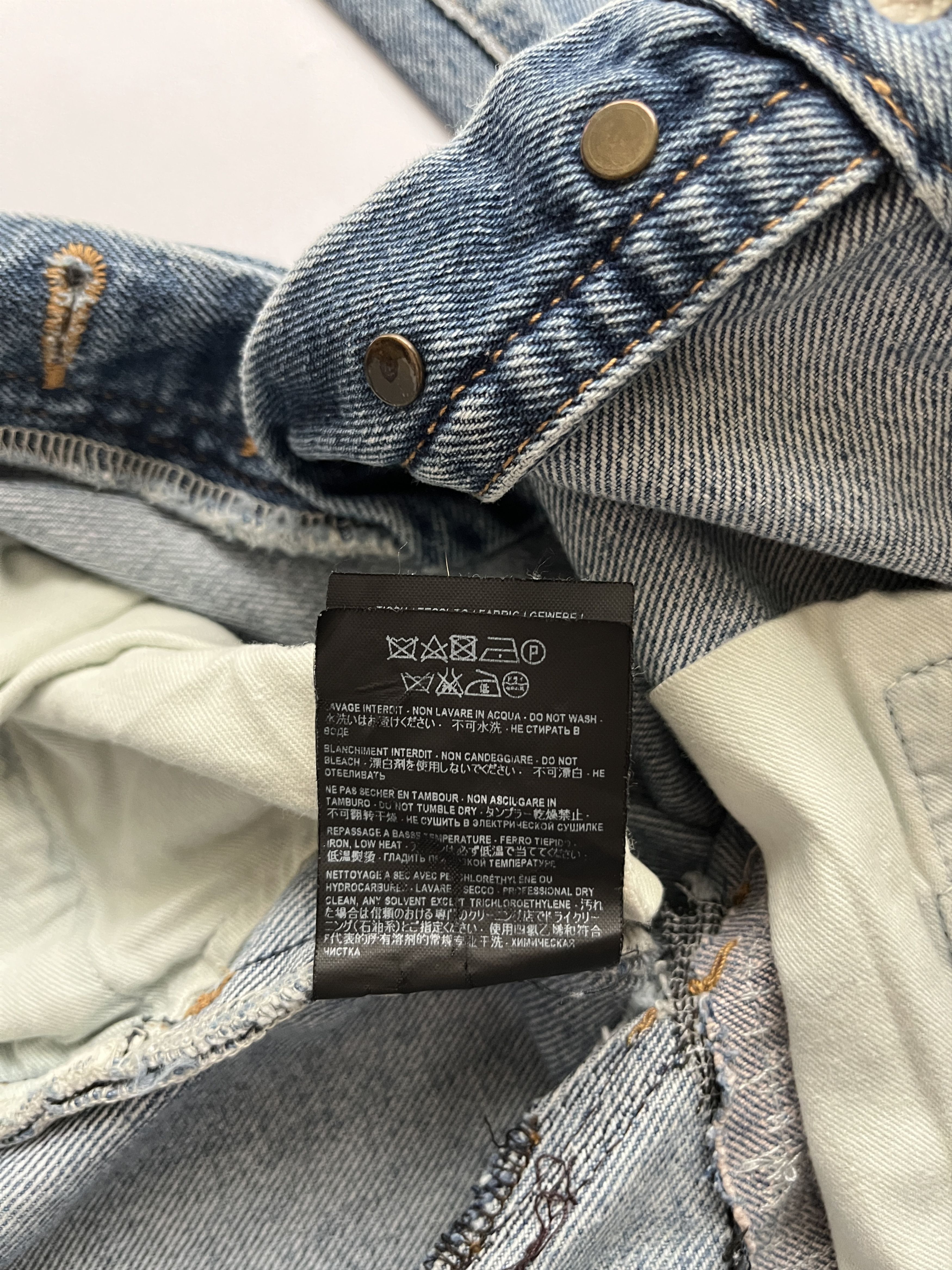 Hedi Slimane × Saint Laurent Paris ⚡️QUICK SALE⚡️2015 Saint Laurent by Hedi Blue Jeans Size US 26 / EU 42 - 4 Thumbnail