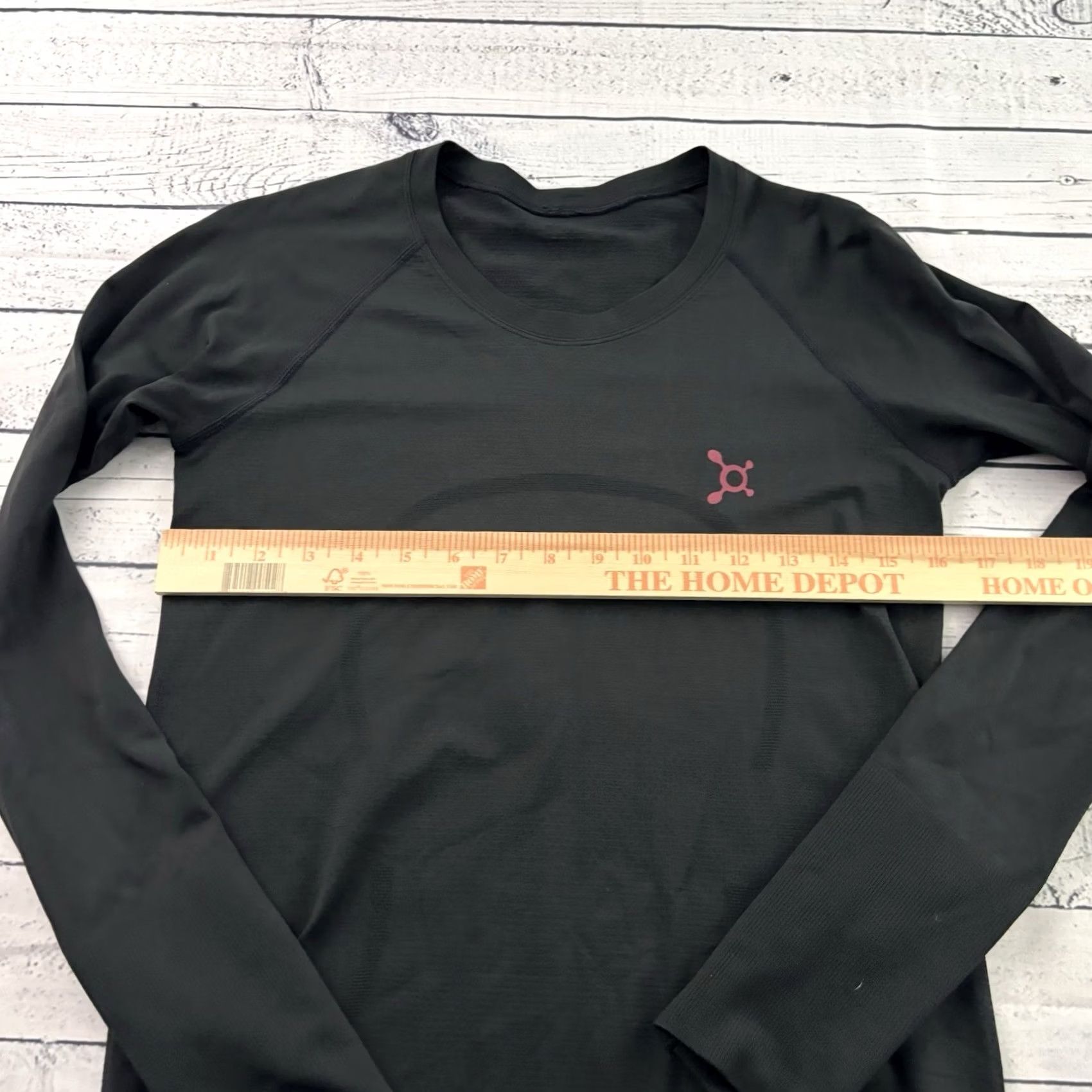 Lululemon Lululemon Swiftly Tech Long Sleeve Athletic Top Women's 8 Black Orange Theory Swiftly Tech Shirt Womens 8 Black Size M / US 6-8 / IT 42-44 - 4 Thumbnail
