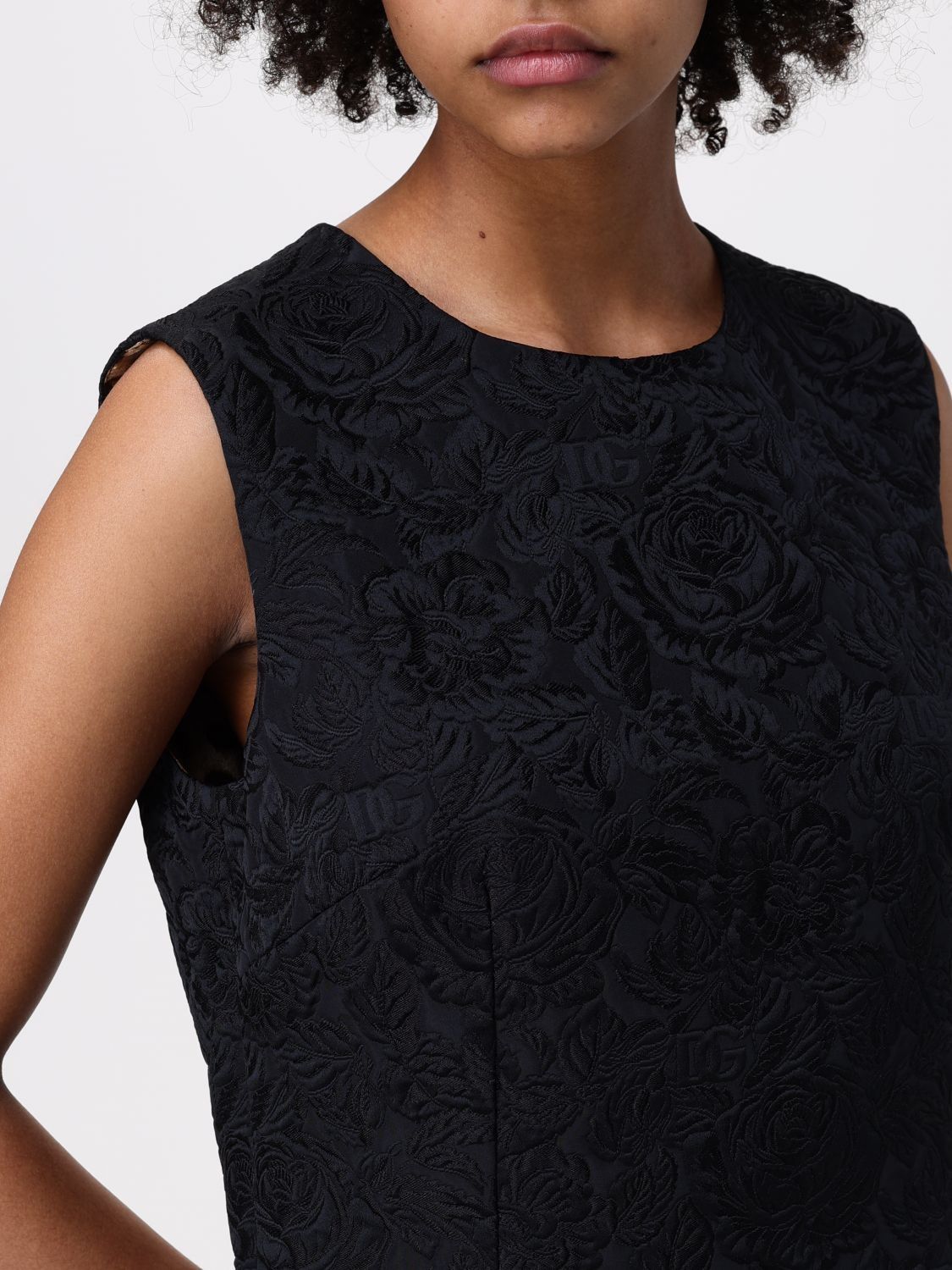 Dolce & Gabbana o1y0825 Sleeveless Midi Dress in Black Size S / US 4 / IT 40 - 2 Thumbnail