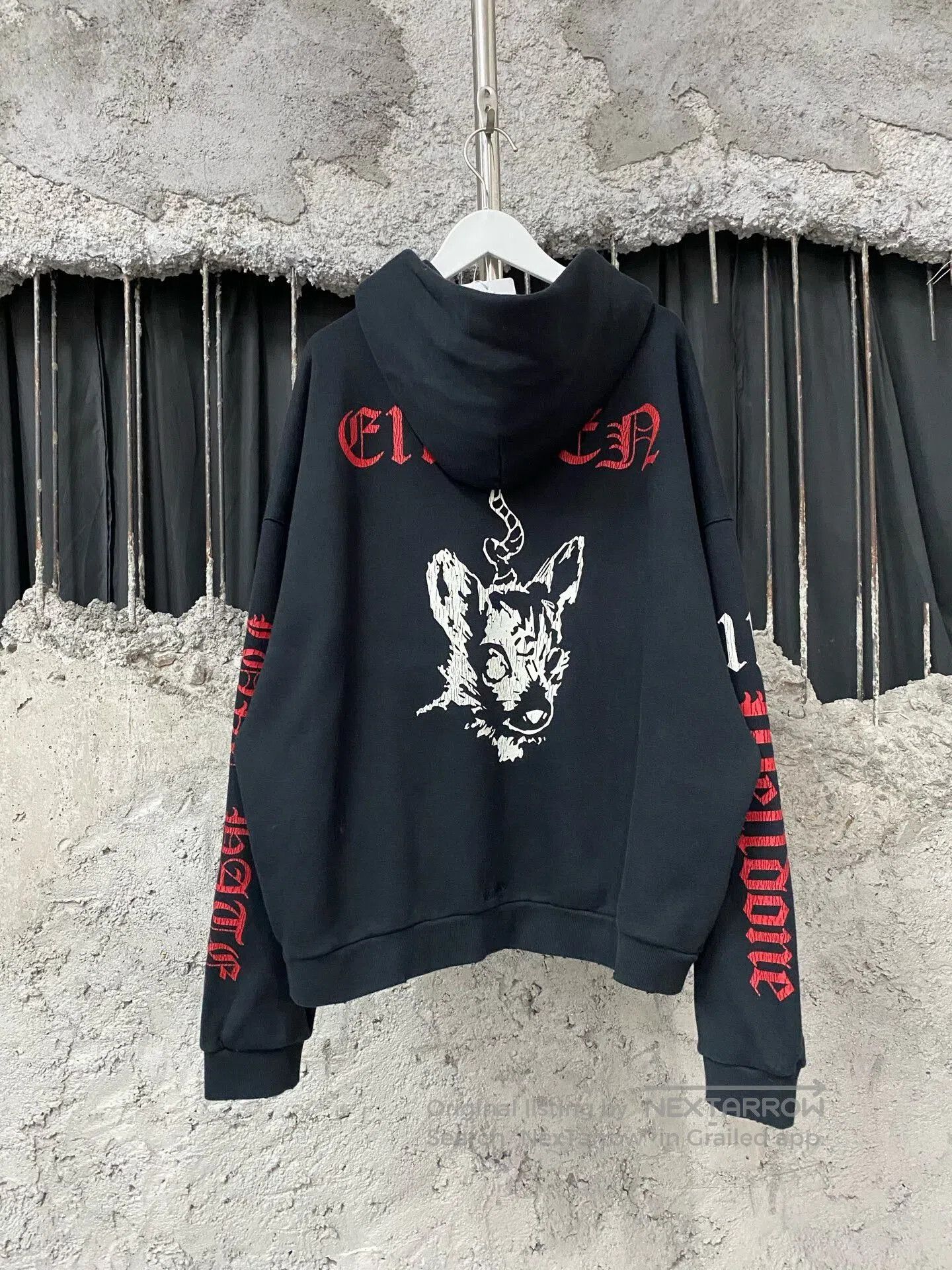 WE11DONE we11 done zip-up jacket in black. Size US S / EU 44-46 / 1 - 2 Thumbnail