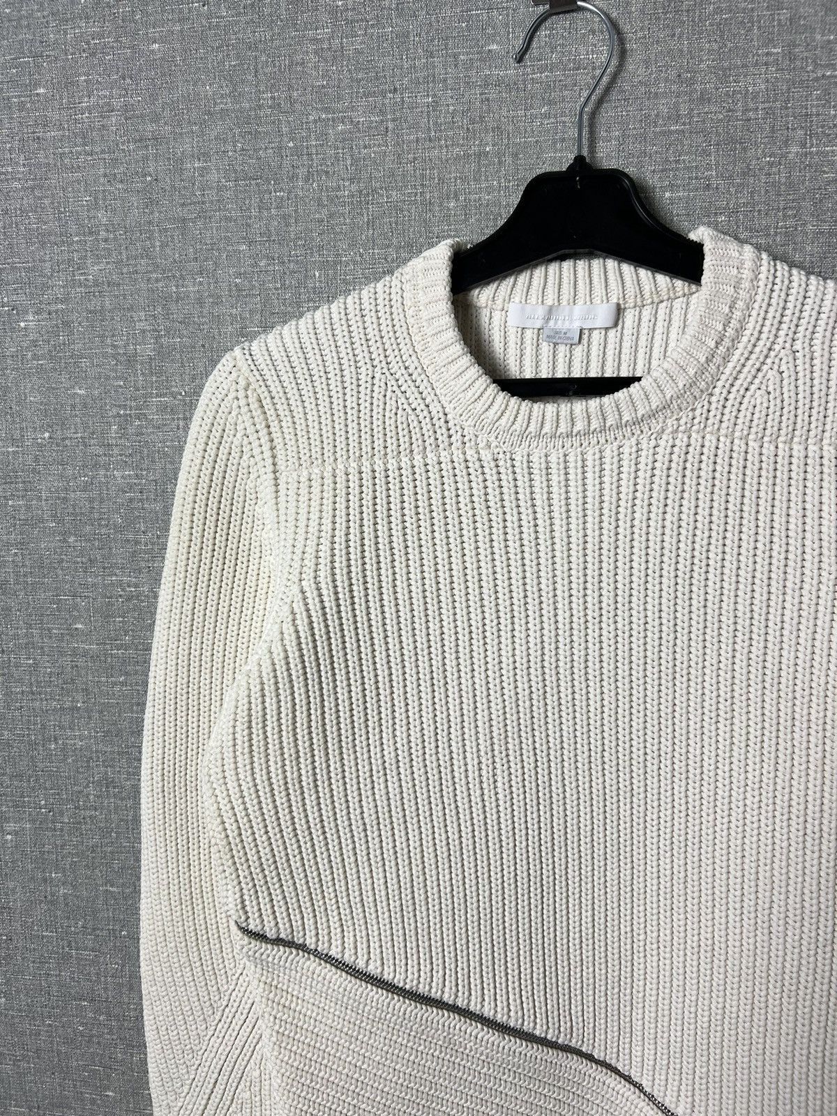 Alexander Wang ALEXANDER WANG Asymmetrical Zip Peel Away Knitted Sweater Size M / US 6-8 / IT 42-44 - 4 Thumbnail