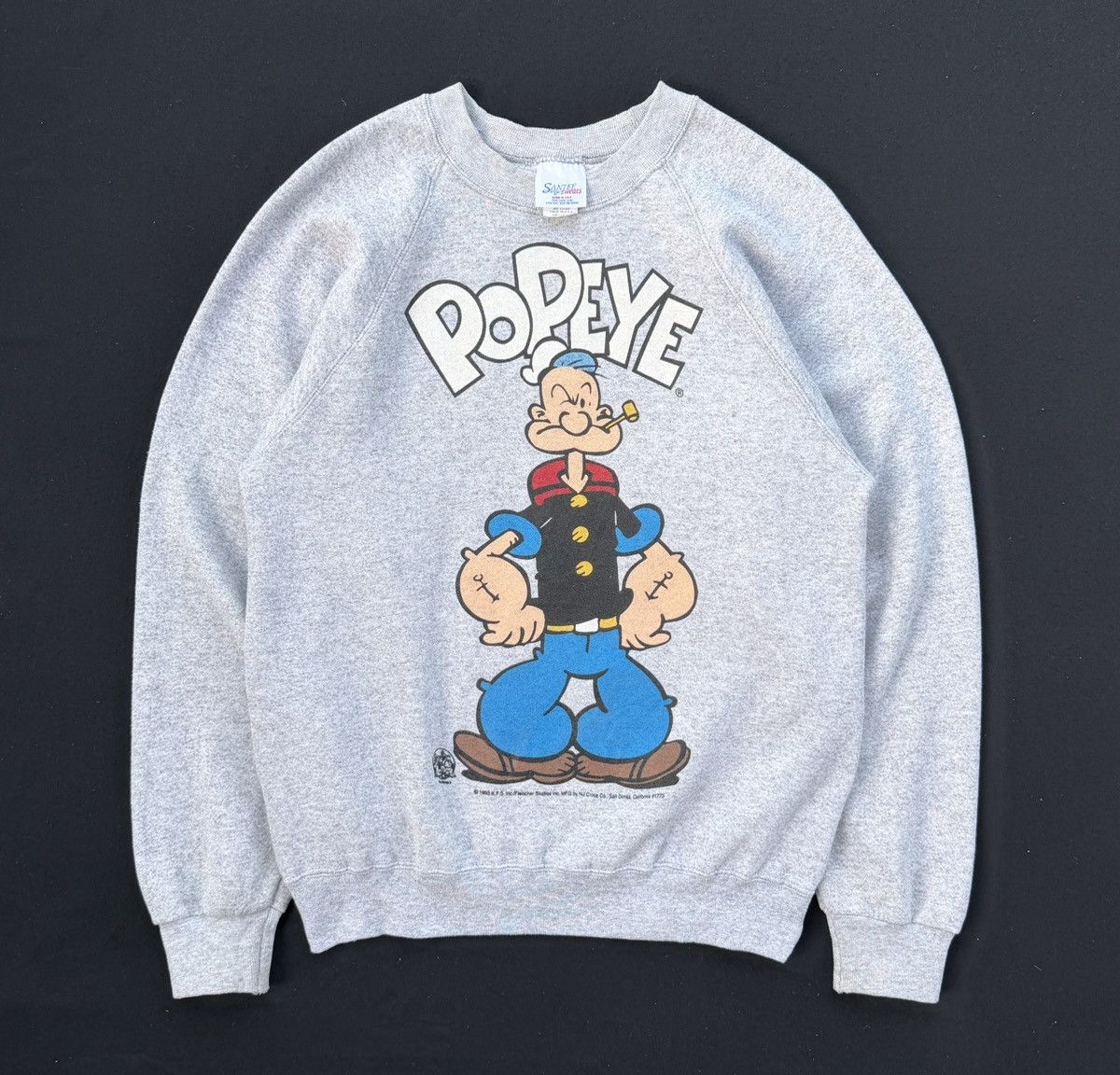 Vintage Vintage 1993 Popeye Sweatshirt SANTEE USA Cartoon Crewneck Size US M / EU 48-50 / 2 - 11 Thumbnail