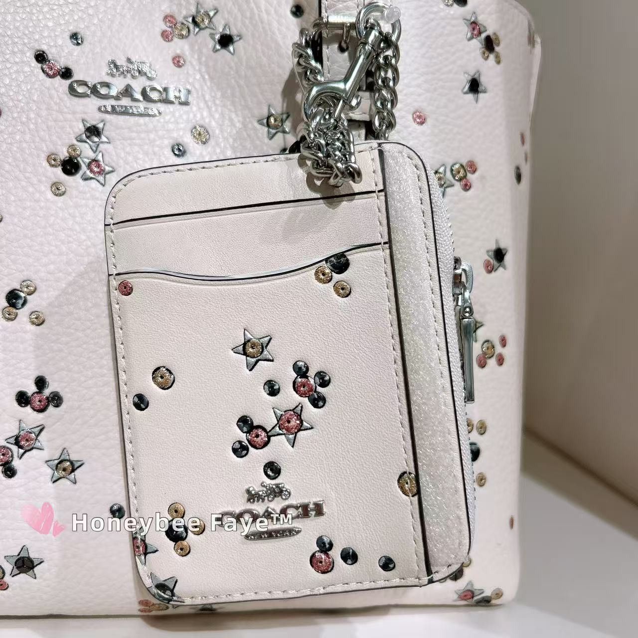 Coach NWT Coach Zip Card Case With Star Print CCO26 Size ONE SIZE - 3 Thumbnail