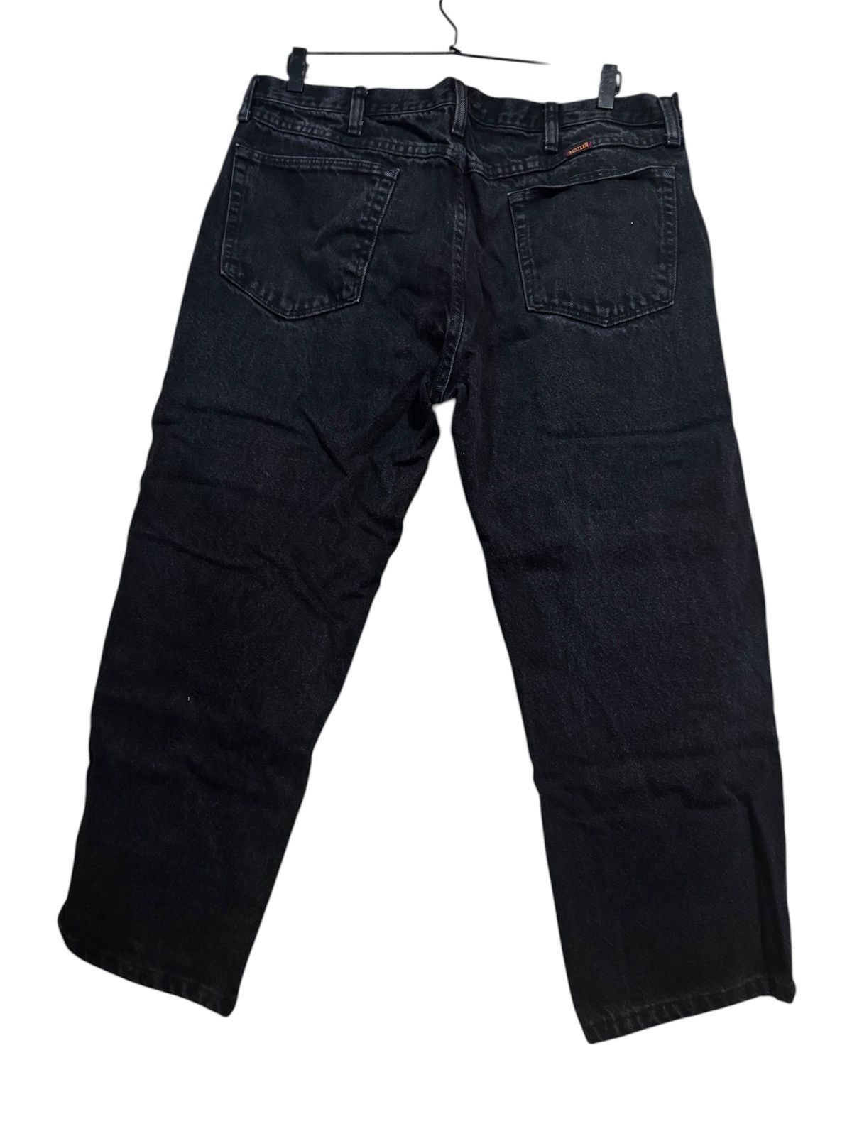 Vintage Rustlers black denim jeans 38x29 Size US 38 / EU 54 - 4 Thumbnail