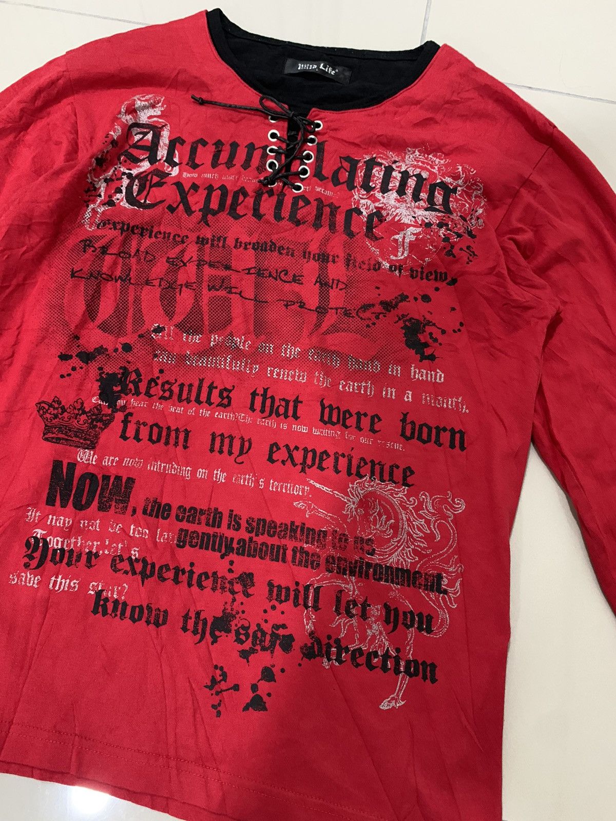 If Six Was Nine ‼️WILD LIFE JACKET PUNK POEM BONDAGE SKULL JAPANESE Size US L / EU 52-54 / 3 - 1 Thumbnail