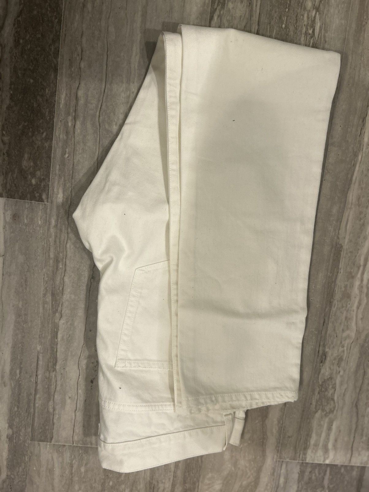 Yves Saint Laurent Saint Laurent D18M SL LW White Denim Jeans Size US 34 / EU 50 - 2 Thumbnail