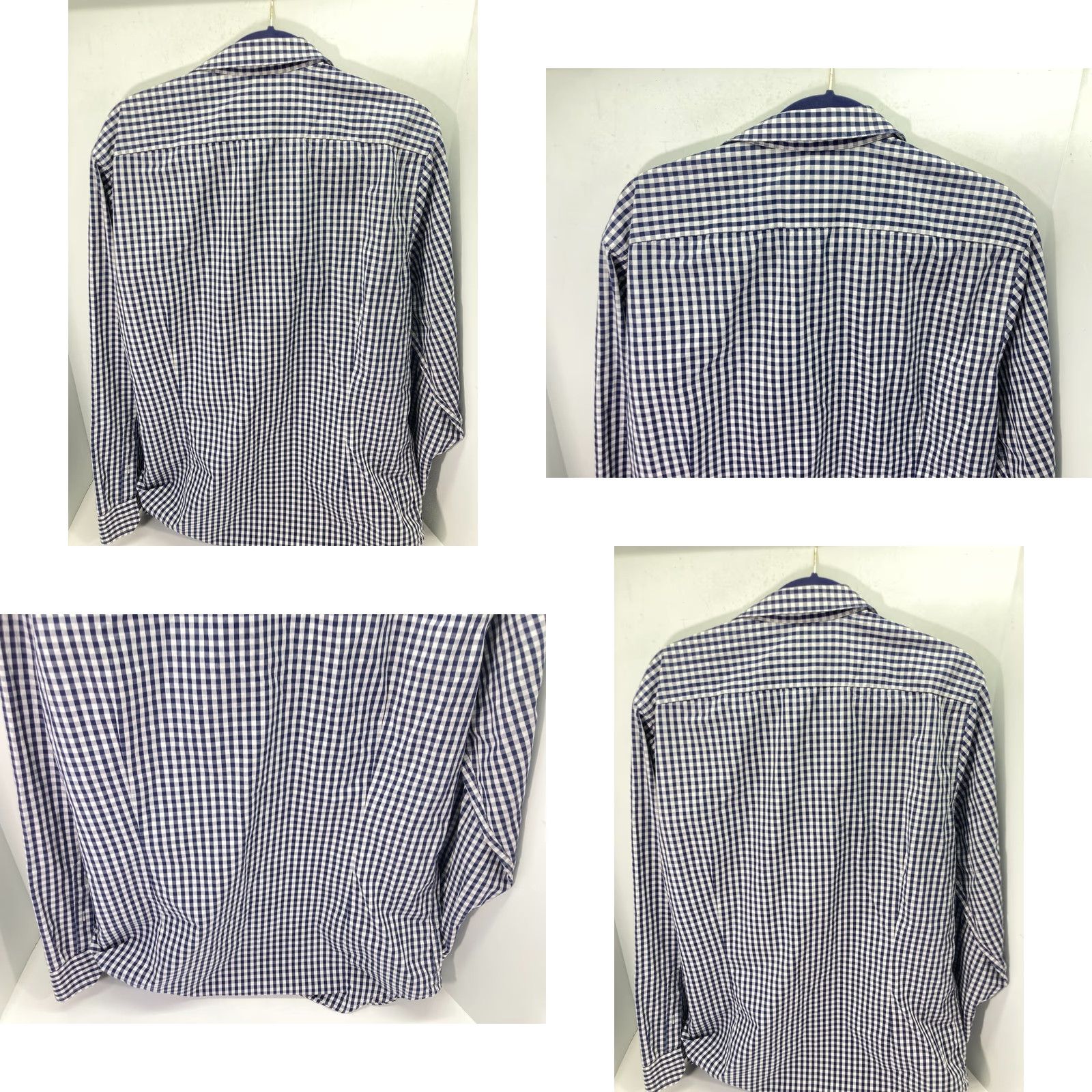 Banana Republic VINTAGE Banana Republic Button Up Shirt XL Mens Blue White Non Iron Tailored Slim Fit Size US XL / EU 56 / 4 - 8 Thumbnail