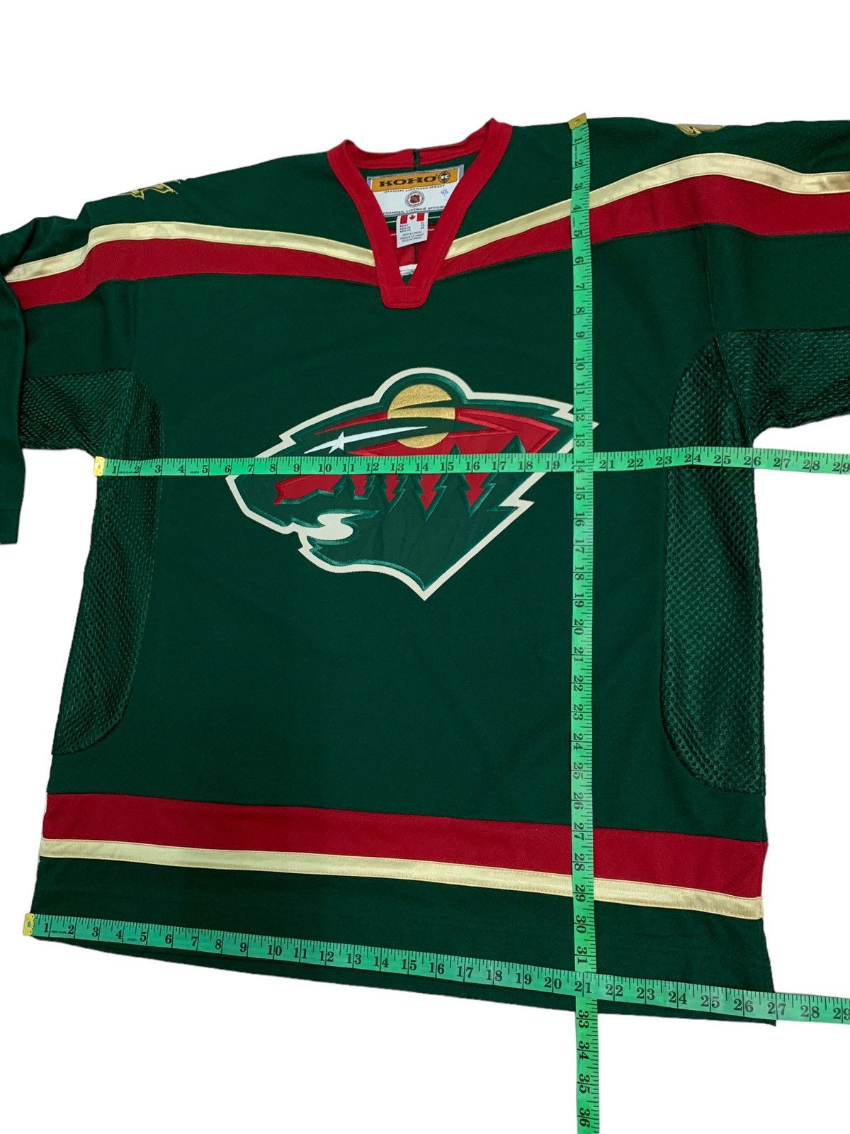 Ccm Vtg Minnesota Will NHL koho Ice Jersey Size US XL / EU 56 / 4 - 14 Thumbnail