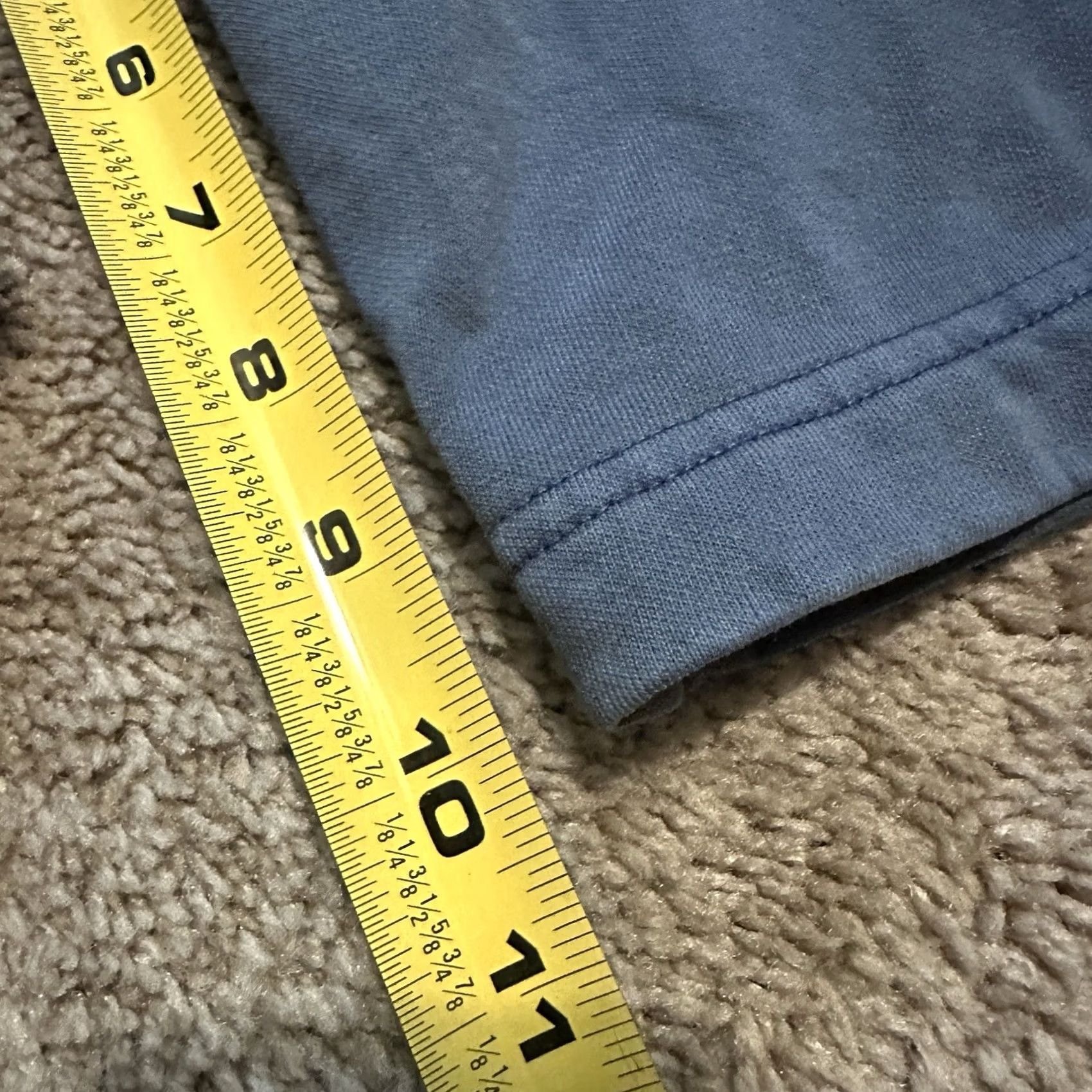 Polo Ralph Lauren VINTAGE Polo Ralph Lauren Shorts Mens 2XLT Fleece Navy Pockets Drawstring Elastic Waist 10 In Inseam Regular Logo Sports Preppy Cotton Blend Size US XXL / EU 58 / 5 - 6 Thumbnail