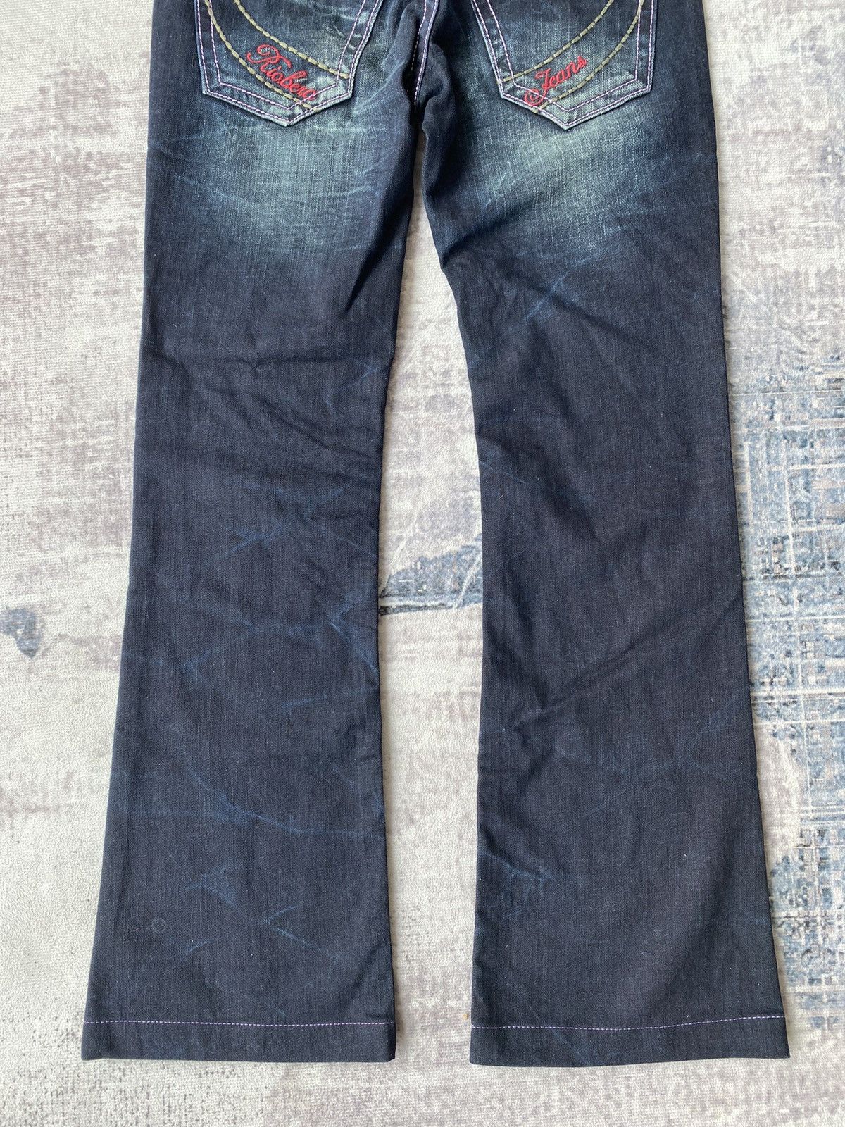 If Six Was Nine Vintage Riobera Embroidered Flared Denim Size US 32 / EU 48 - 4 Thumbnail