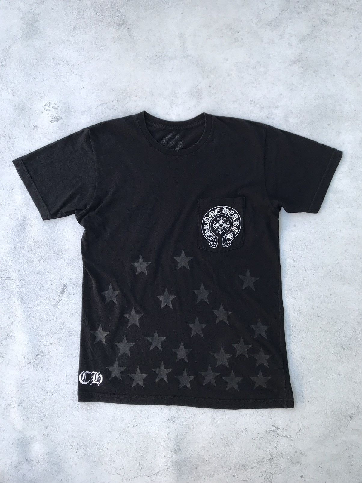 Chrome Hearts Stars Scroll Logo Tshirt