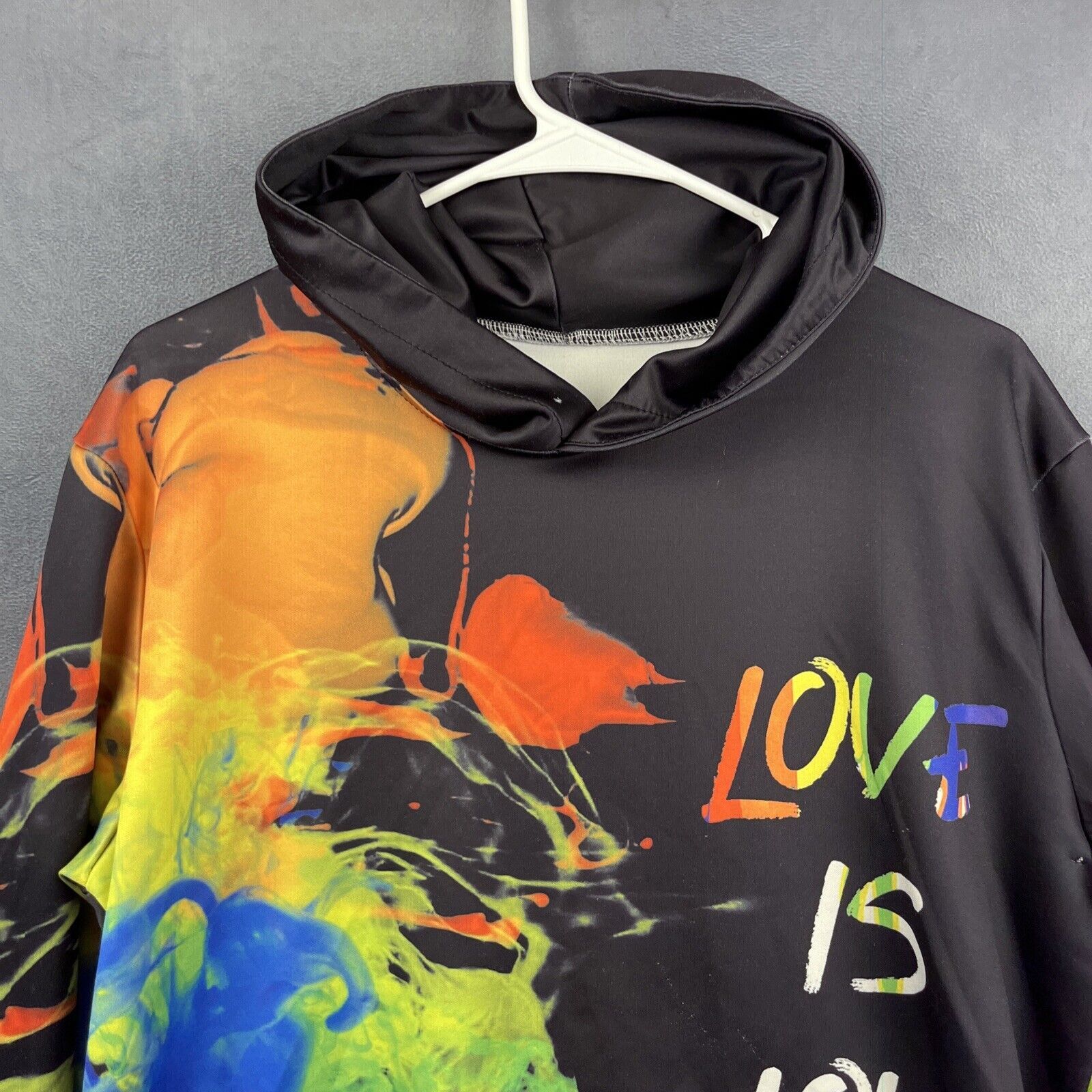 Other Tie-dye Love is Love Hoodie Men's Small Colorful Smoke San F Size US S / EU 44-46 / 1 - 6 Thumbnail