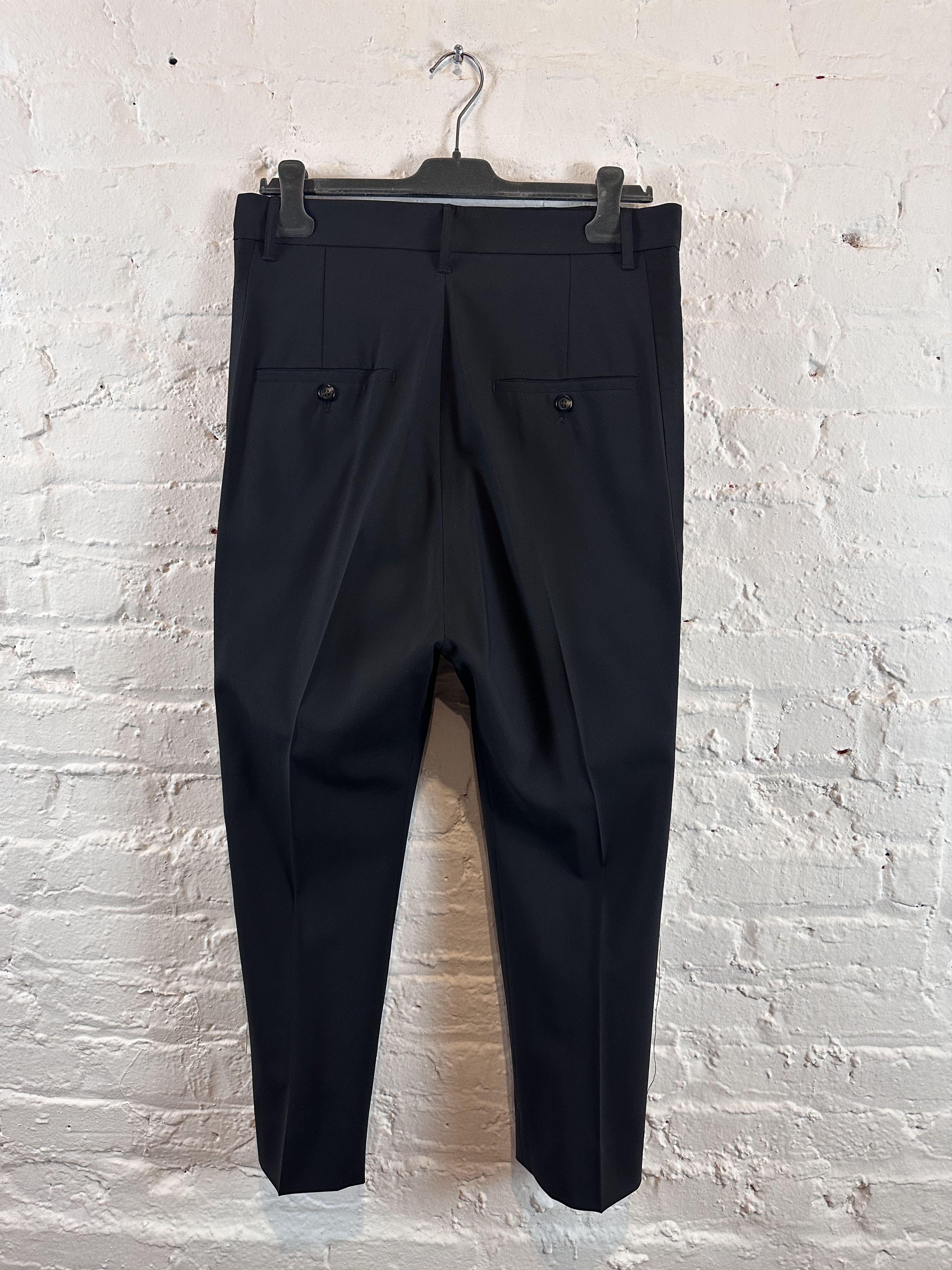 Rick Owens Rick Owens 19SS Babel Wool Long Astaires Pants Black