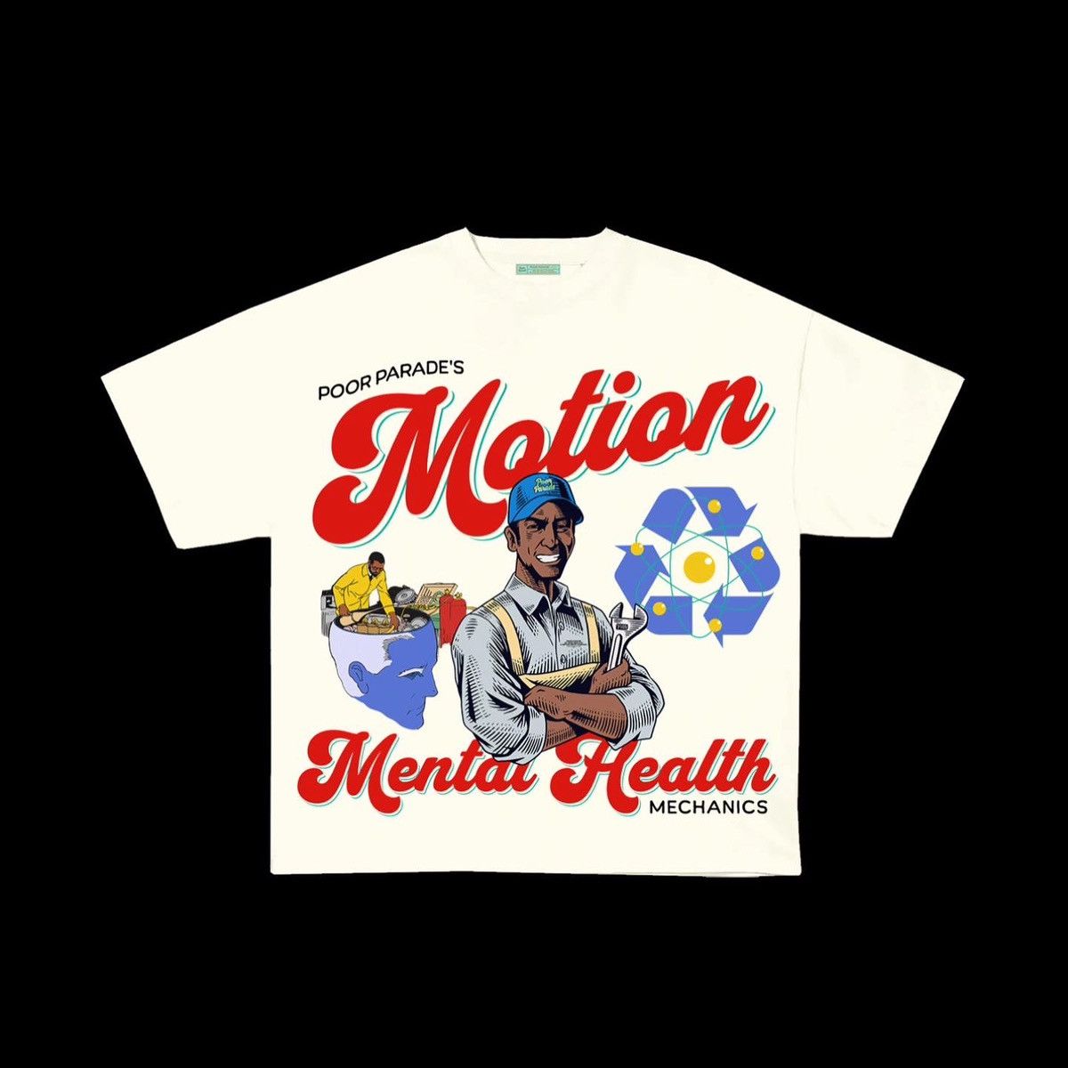 Other Poor Parade “Motion Mental Health Mechanics” T-Shirt Size US M / EU 48-50 / 2 - 1 Thumbnail