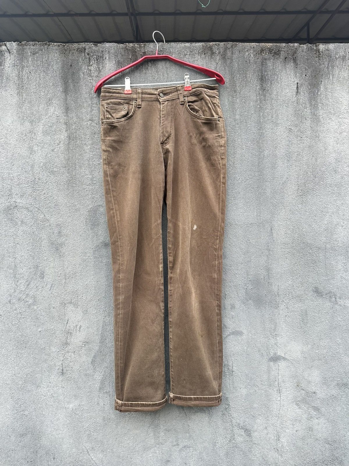 Edwin 👹Vintage Edwin 503 Flex Baggy Brown Jeans Size US 27 - 1 Thumbnail