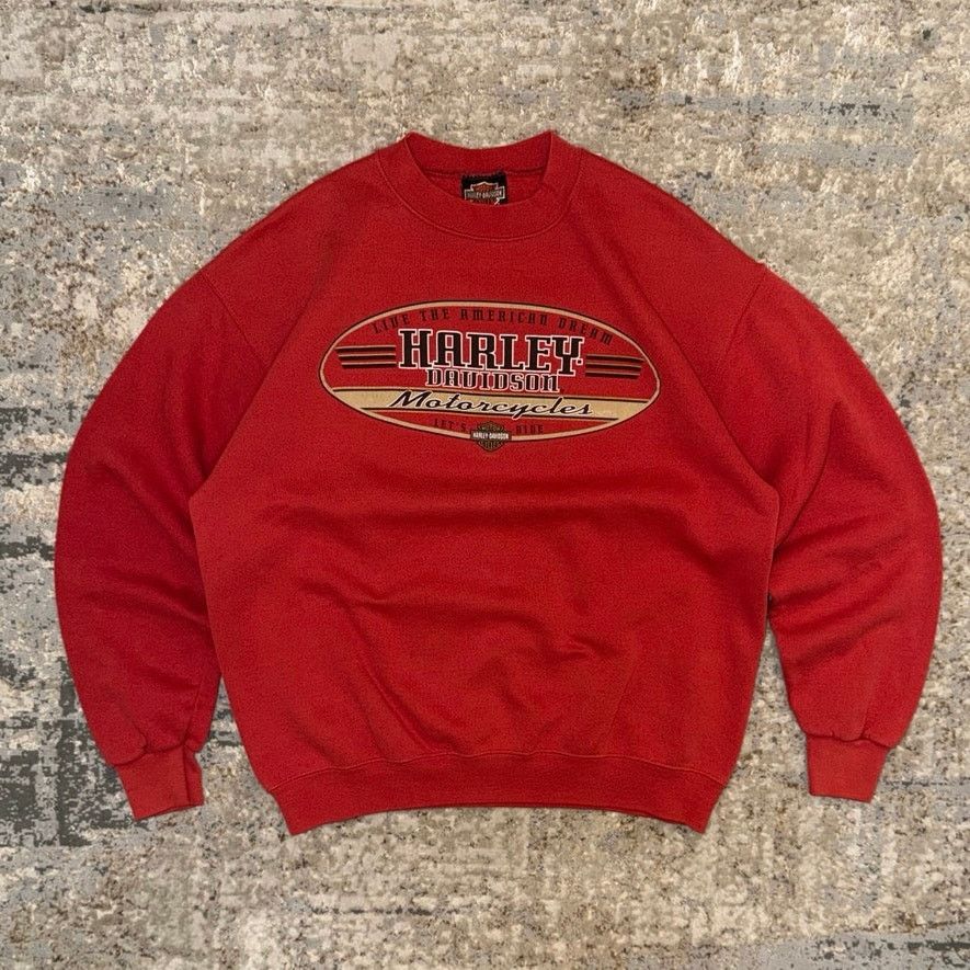 Harley Davidson Harley Davidson Vintage 1999 Let’s Ride Logo Crewneck Mens M Size US M / EU 48-50 / 2 - 1 Thumbnail