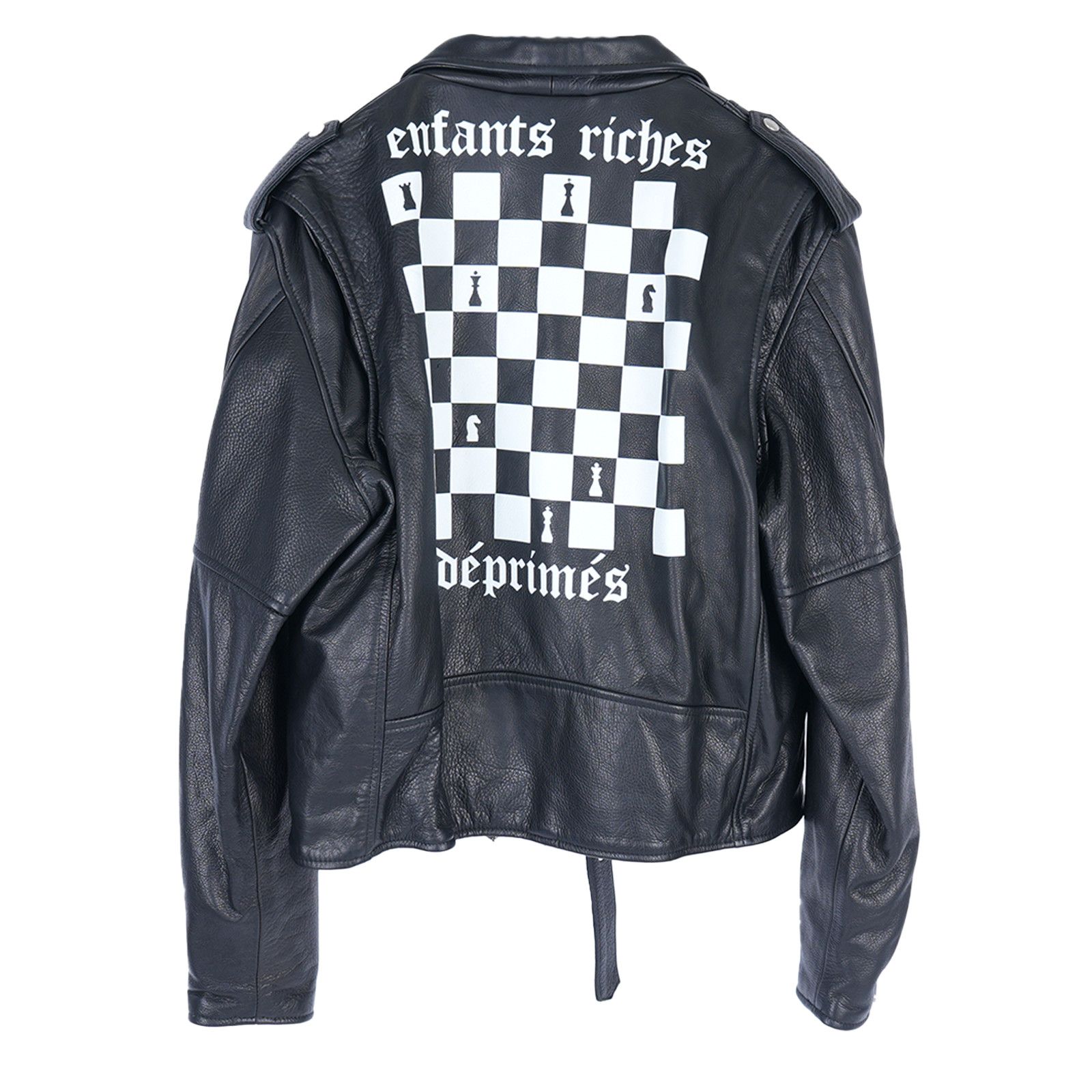 Enfants Riches Deprimes ERD CHESS BOARD SEOUL LEATHER JACKET EXCLUSIVE 1 OF 10 Size XL / US 12-14 / IT 48-50 - 1 Thumbnail