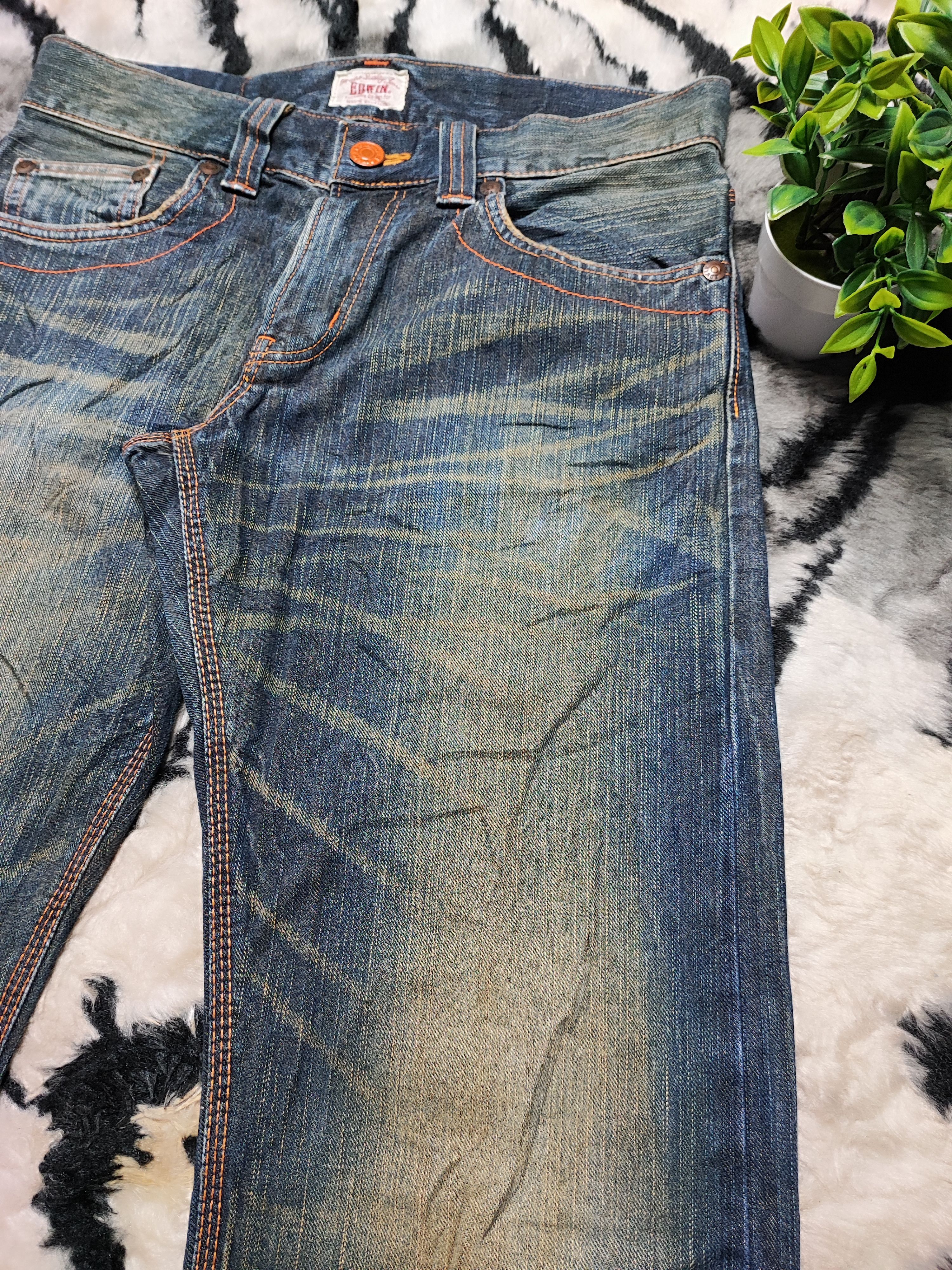 Edwin × JNCO × Southpole Baggy Rusty Denim by Edwin XV Exclusive Vintage. Size US 32 / EU 48 - 7 Thumbnail