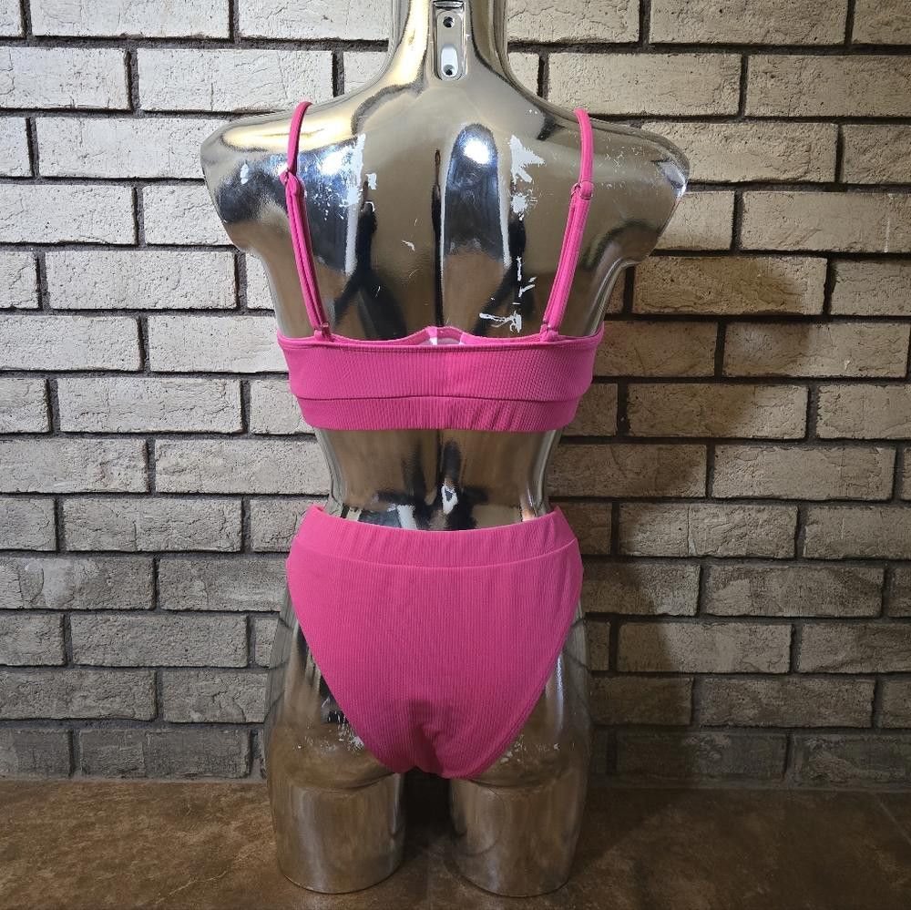 Shein Pink Neon SHEIN Bikini Set Size ONE SIZE - 2 Thumbnail