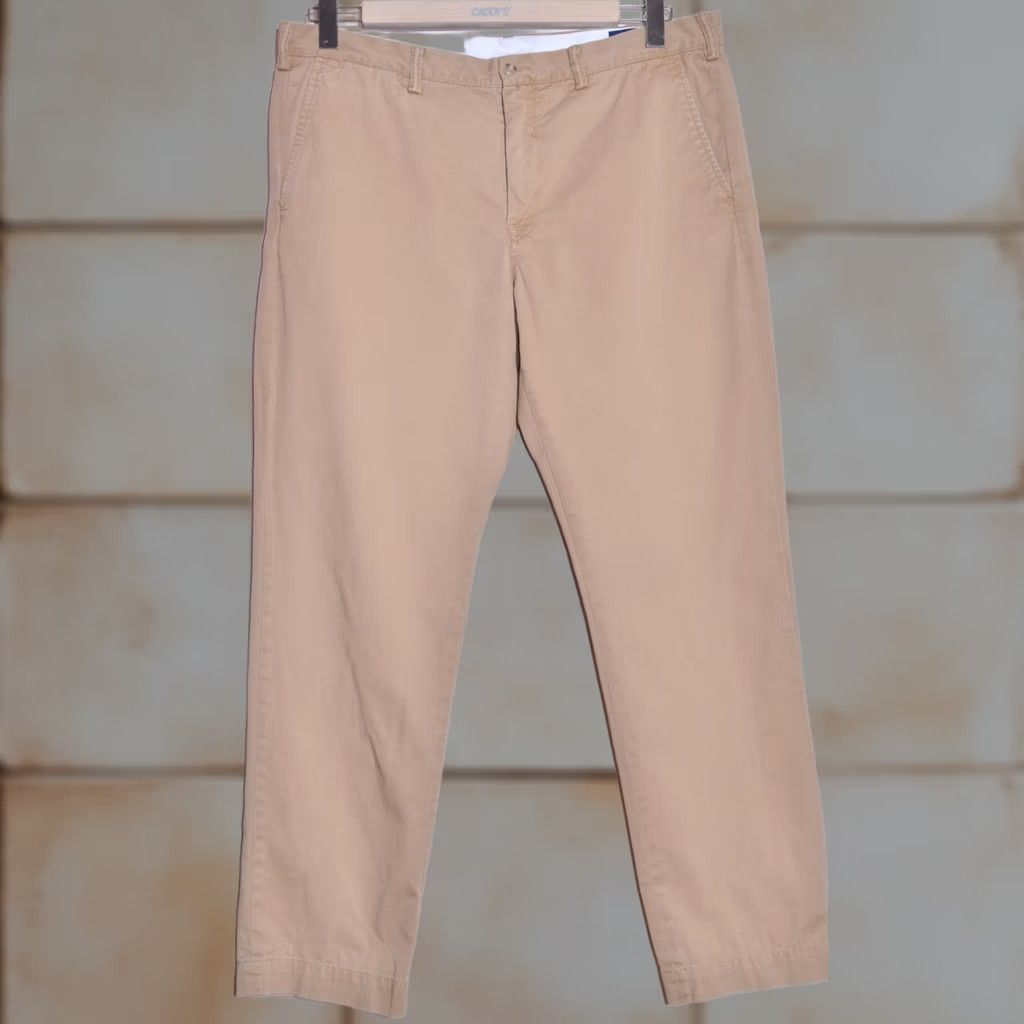 Polo Ralph Lauren Polo Ralph Lauren Chino Trousers Mens Beige Cotton Flat Front Size W38 L32 Size US M / EU 48-50 / 2 - 1 Thumbnail