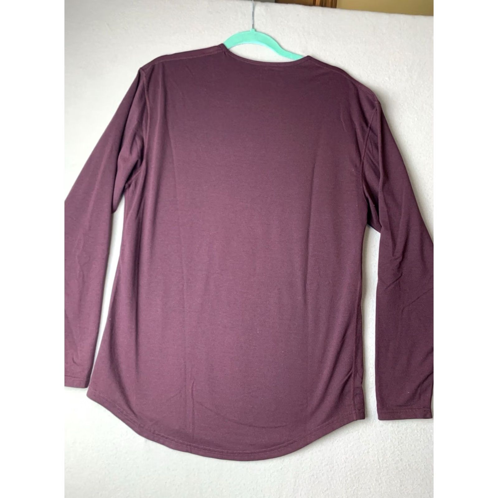 Vintage BYLT Shirt Mens L Maroon Drop Cut Long Sleeve Crew Neck Pullover BYLT Blend Shirt Mens L Maroon Size US L / EU 52-54 / 3 - 2 Thumbnail