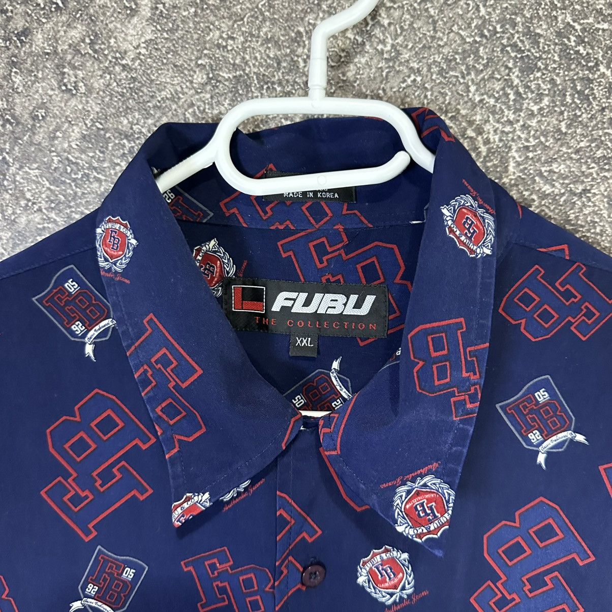 Fubu Vintage Rare Fubu Rap Monogram Shirt Size US XXL / EU 58 / 5 - 8 Thumbnail
