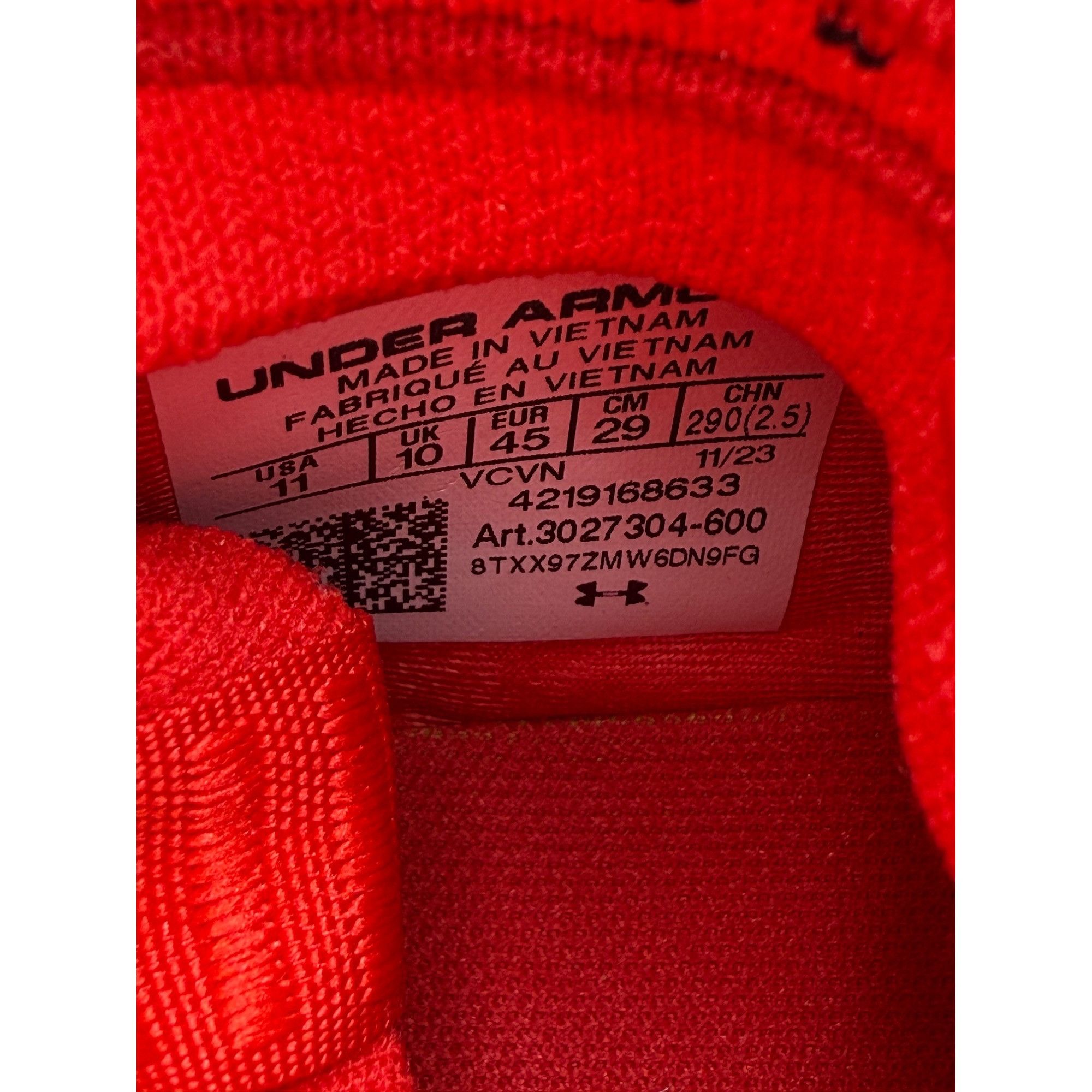 Under Armour Size 11 - Under Armour Highlight 2 MC Knit Red Football Clea Size US 11 / EU 44 - 8 Thumbnail